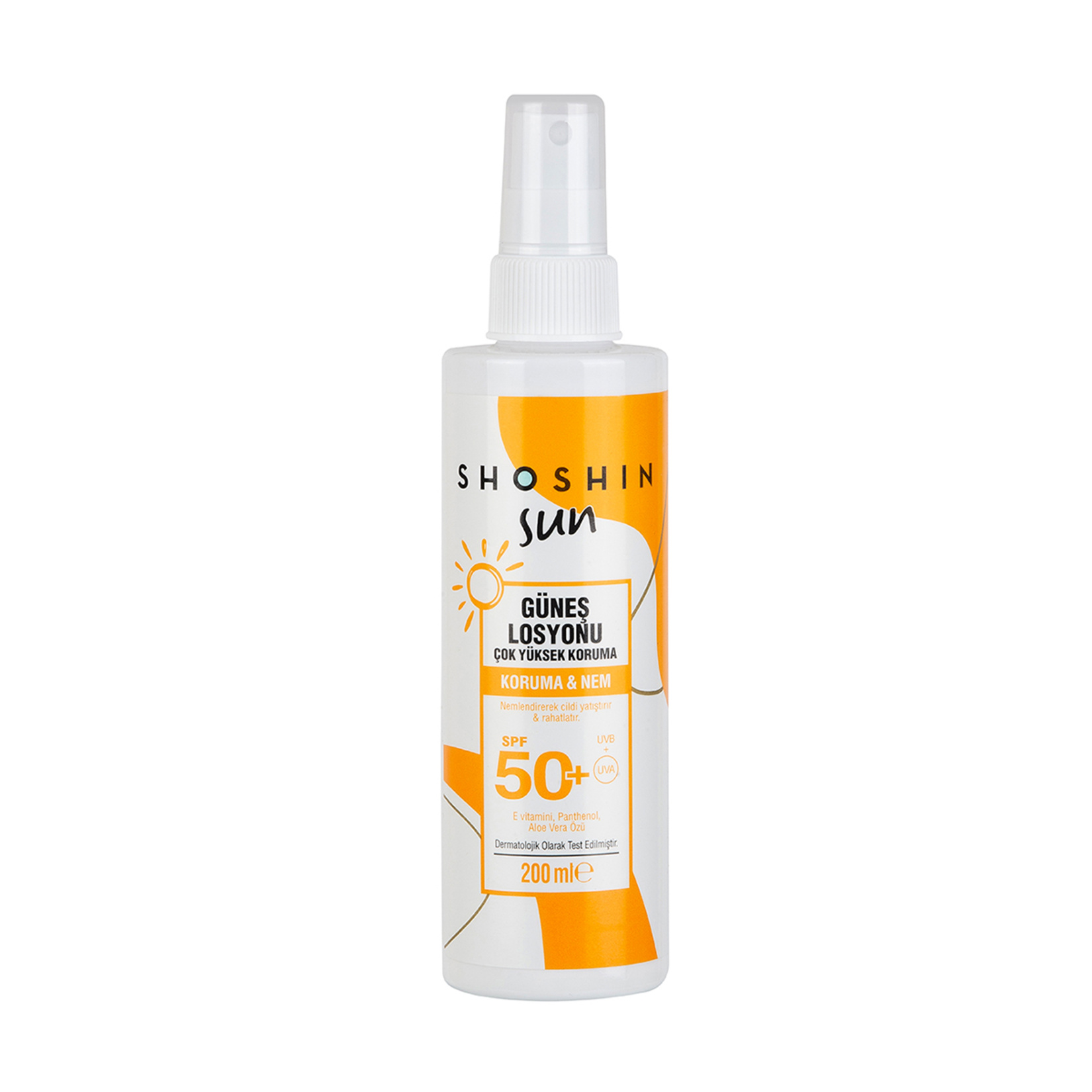Shoshin 50+ SPF Sprey Güneş Losyonu 200 Ml