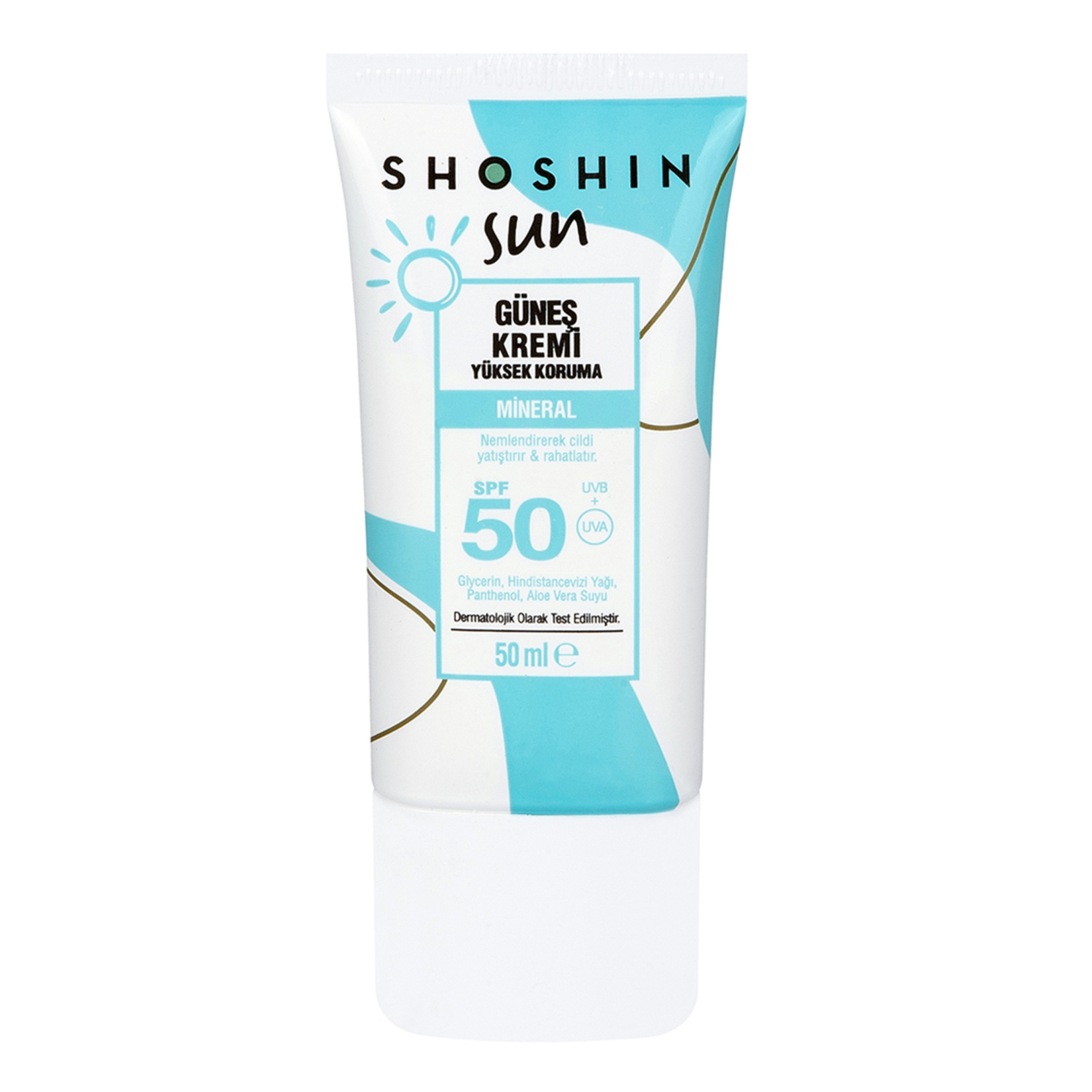 Shoshin Mineral İçerikli Güneş Kremi 50 SPF 50 Ml