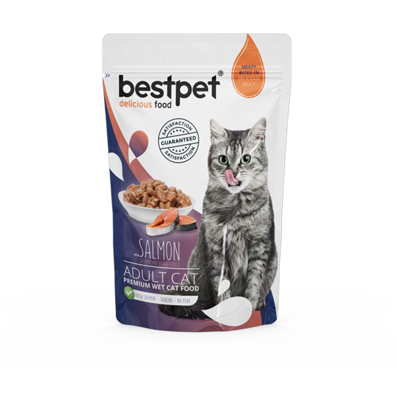 Bestpet Premium Somonlu Kedi Pounch 85 G