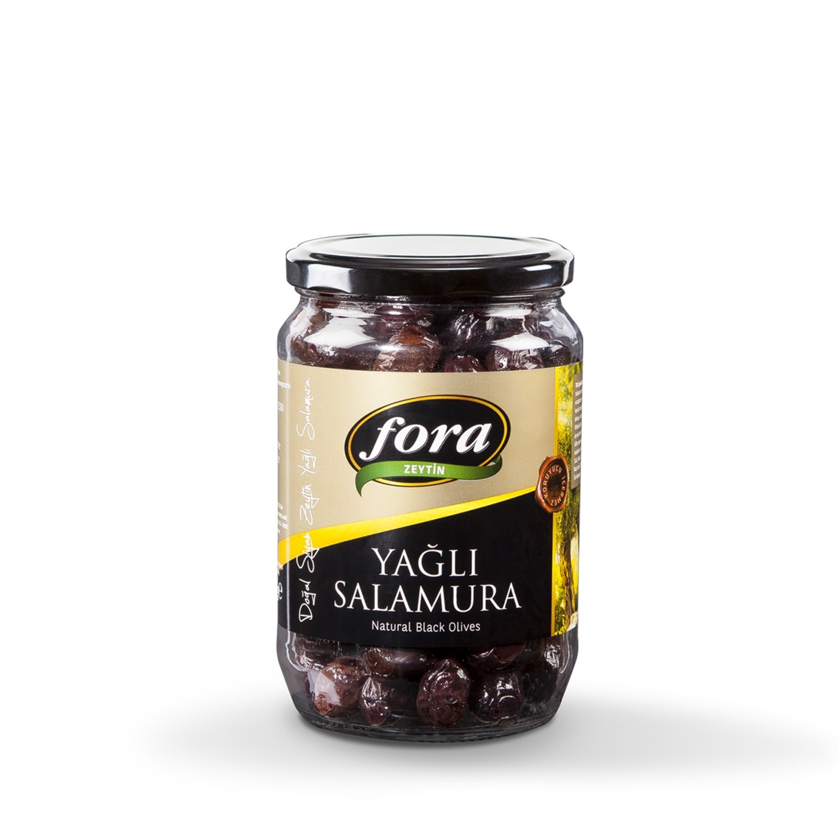 Fora Gemlik Yağlı Salamura Siyah Zeytin Kavanoz 450G 291-350
