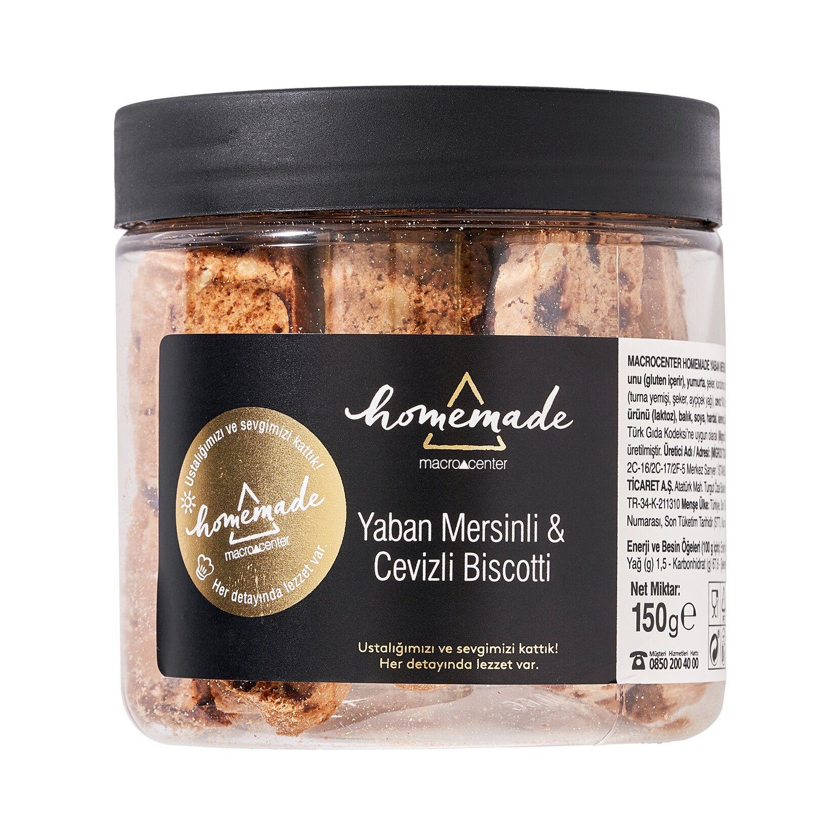 Yaban Mersini Ve Cevizli Biscotti 150 G