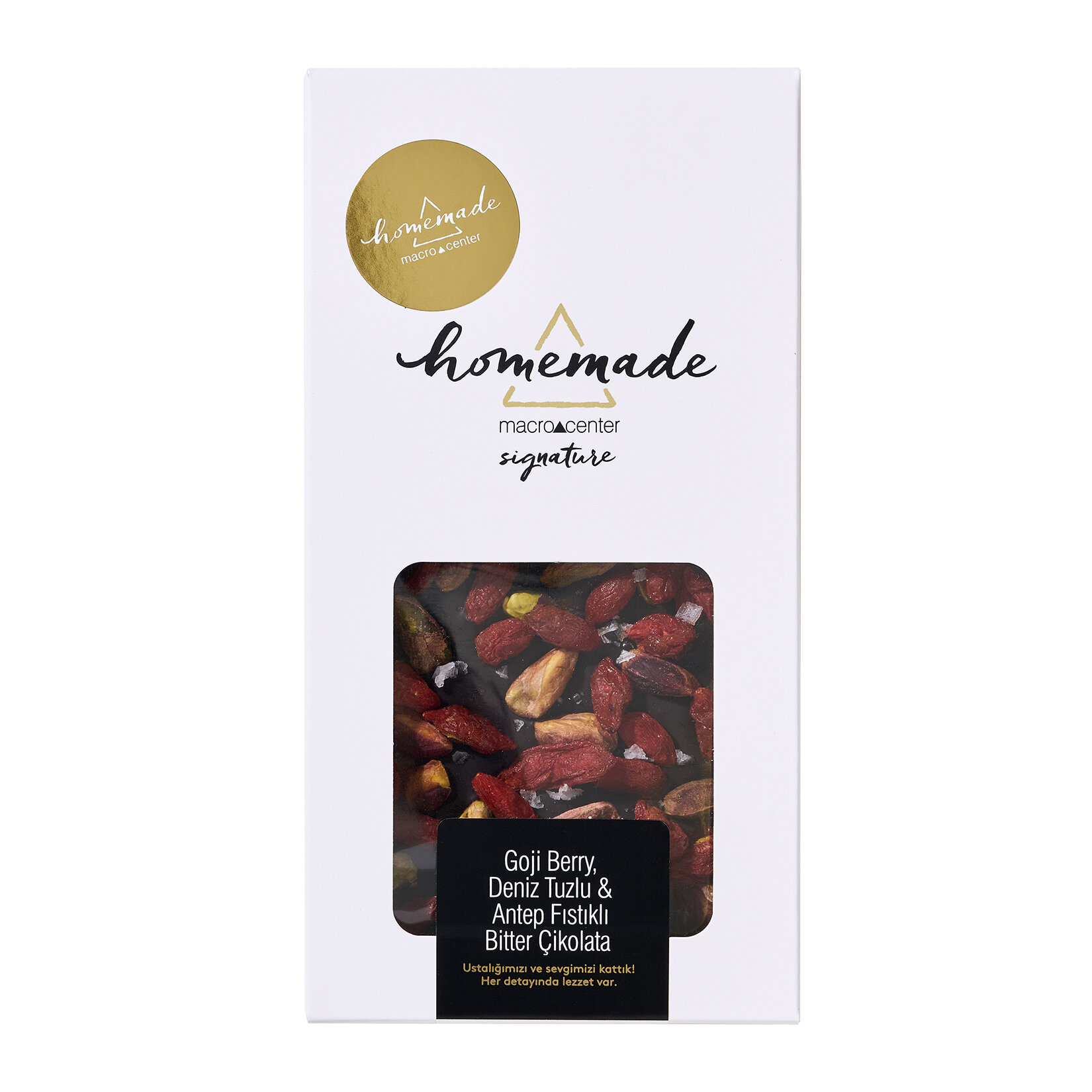 Goji Berry Deniz Tuzlu & Antep Fıstıklı Bitter Çikolata 145 G