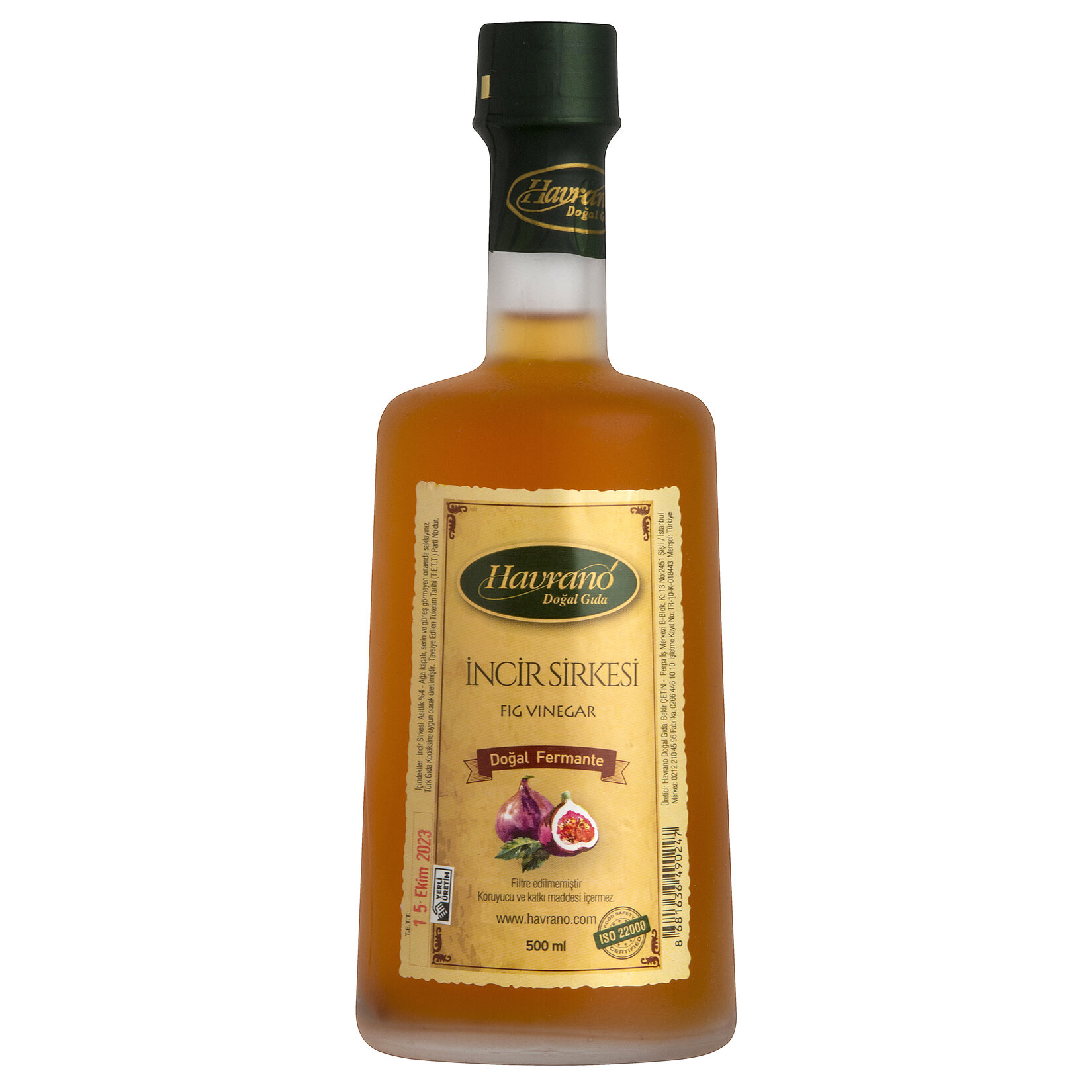 Havrano İncir Sirkesi 500 Ml.