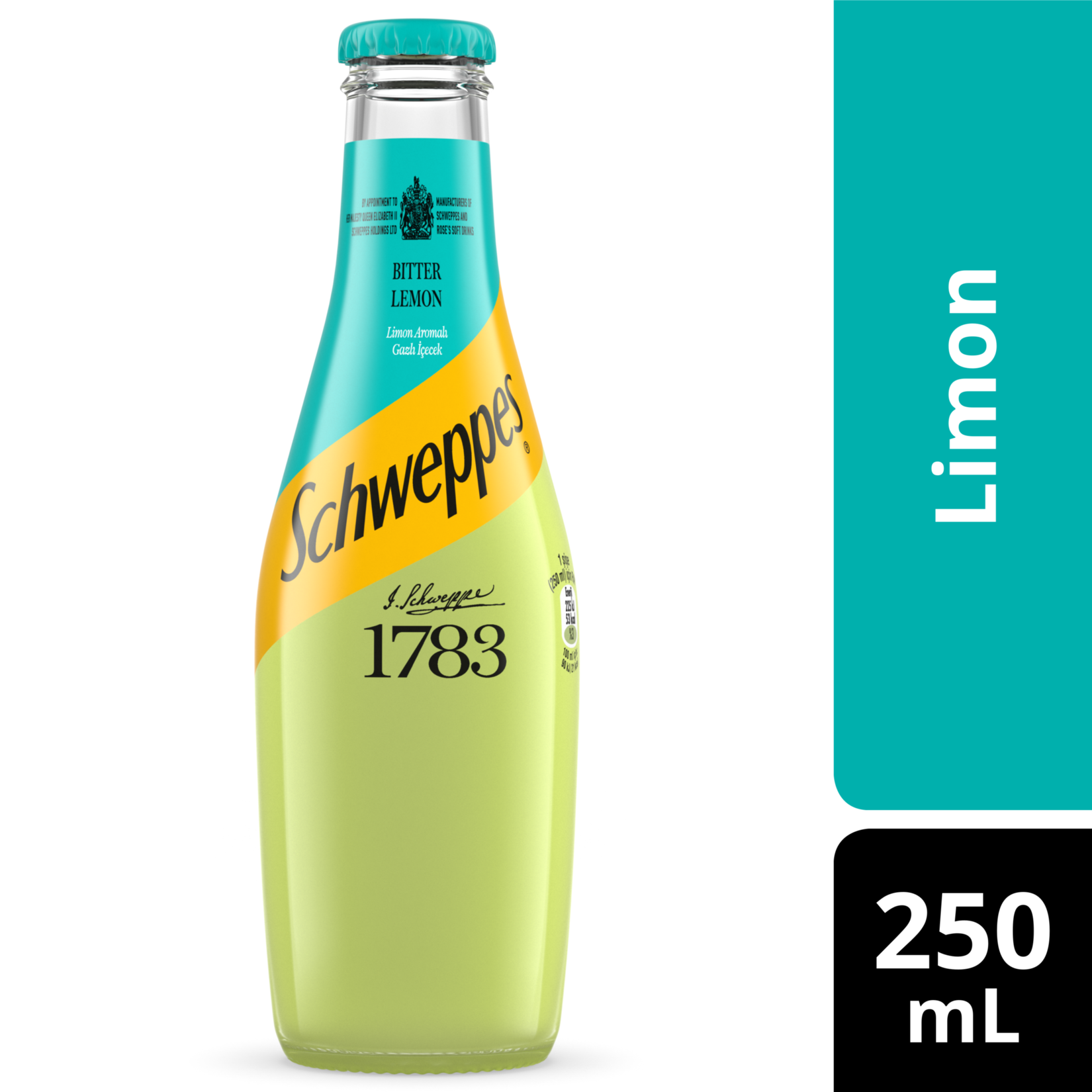 Schweppes Limon Aromalı Gazlı İçecek Cam 250 Ml