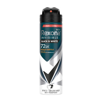 Rexona Men Erkek Sprey Deodorant Invisible Black & White 150 ml