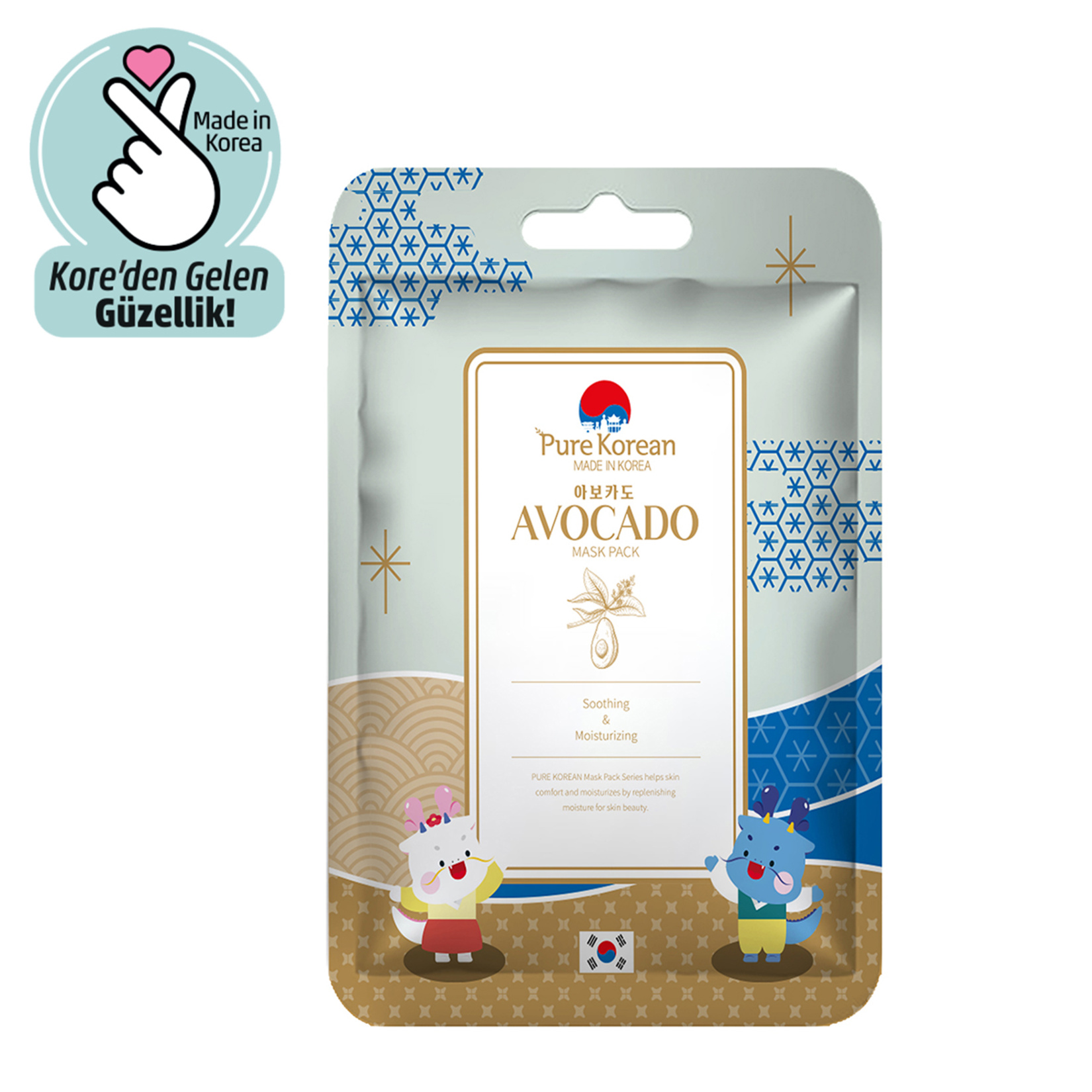 Pure Korean Avocado Maske 27Ml