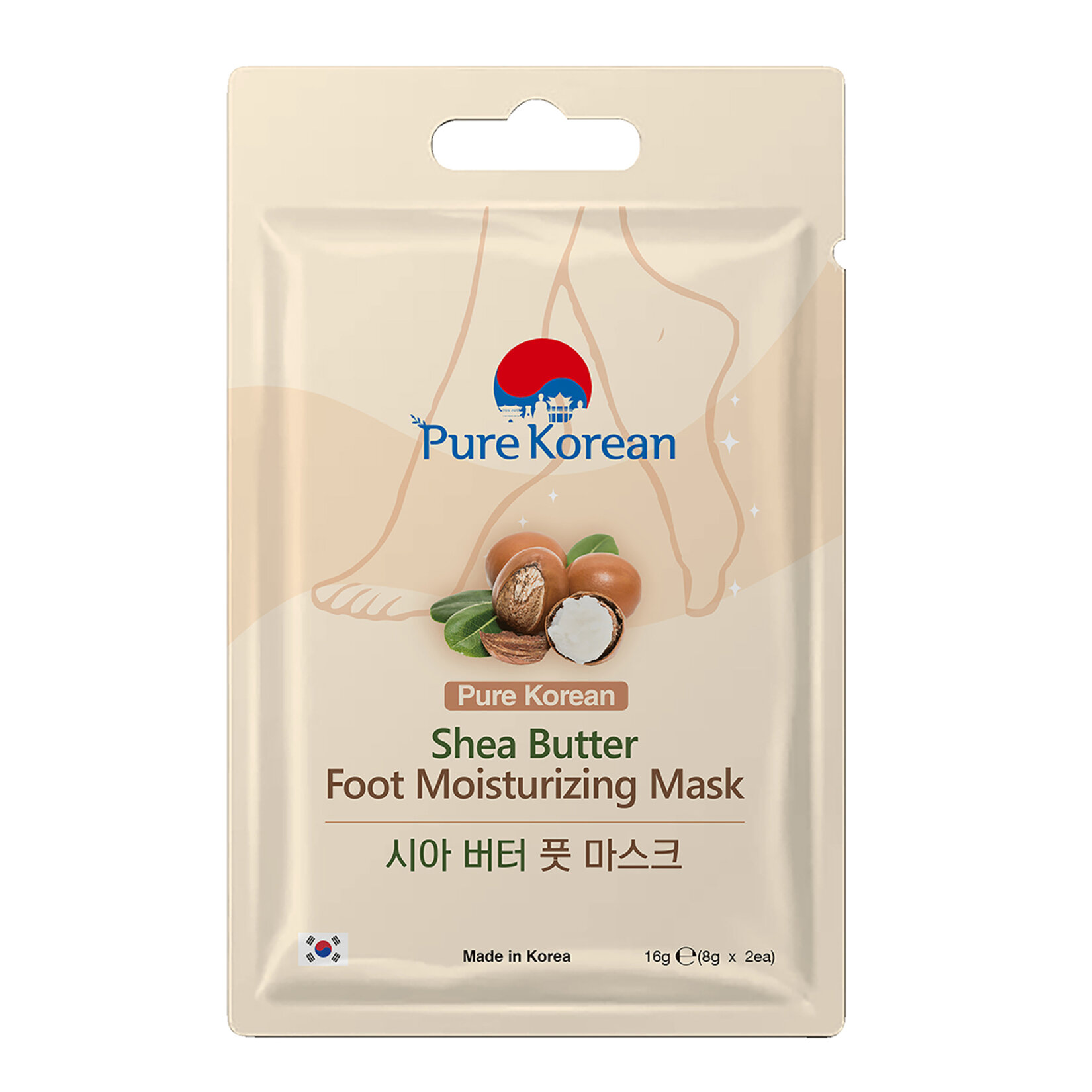 Pure Korean Foot Moisturizing Mask 16 G
