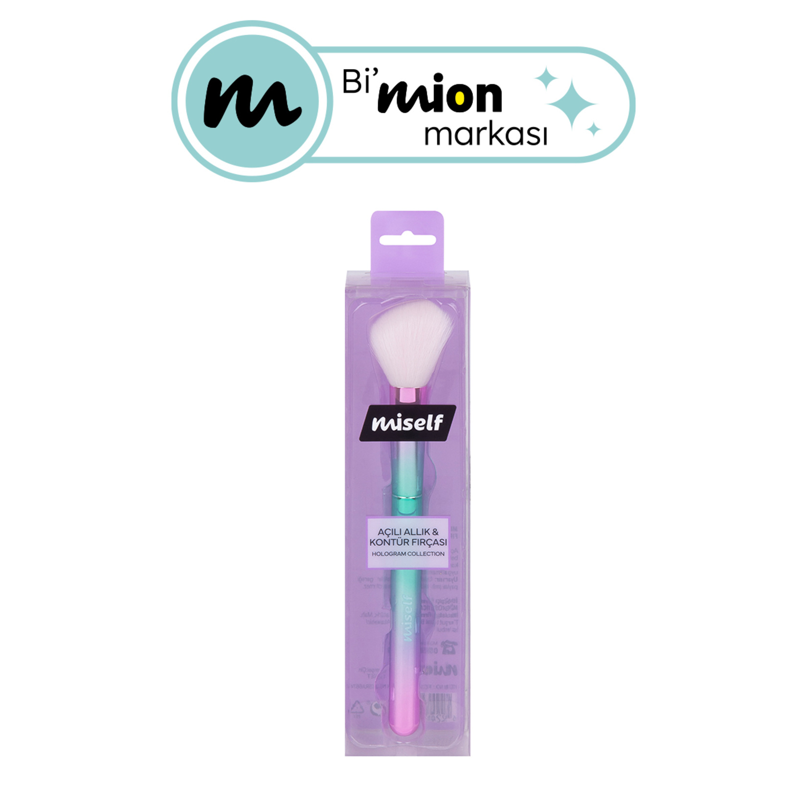 Miself Açılı Allık ve Kontür Fırçası