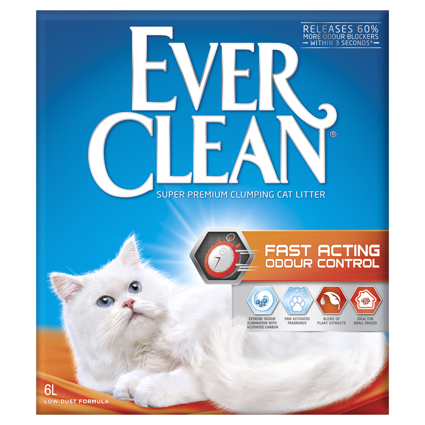 Ever Clean Fast Acting Odour Control Kedi Kumu 6 L