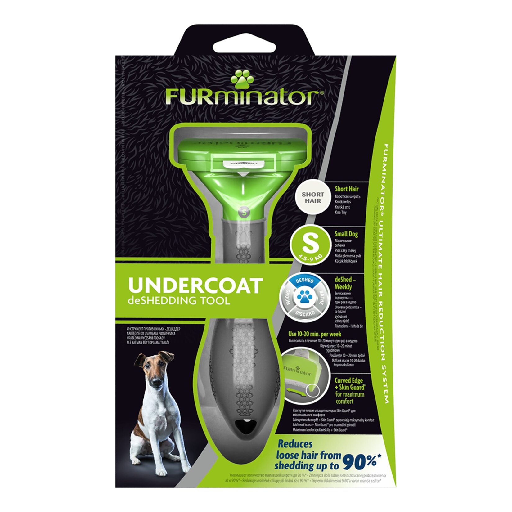 Furminator Köpek Tarağı Kısa Tüylü Küçük Irk S