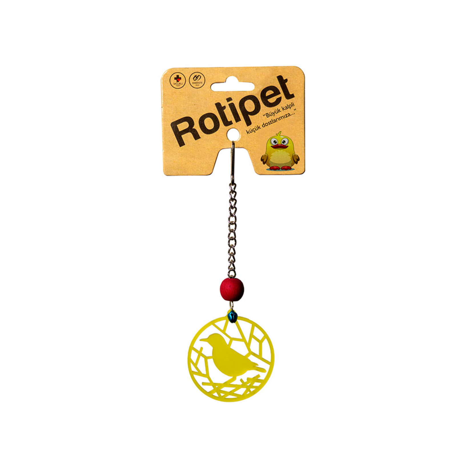 Rotipet Kuş Oyuncağı Akrilik Şekilli Sarkaç 02