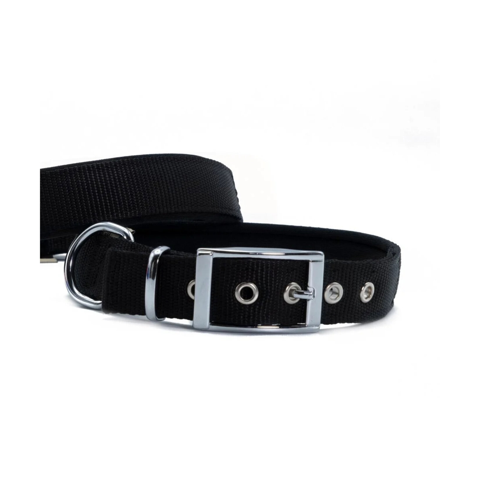 Doggie Elit Dokuma Boyun Tasması Siyah 2,5 x 37 - 45 Cm