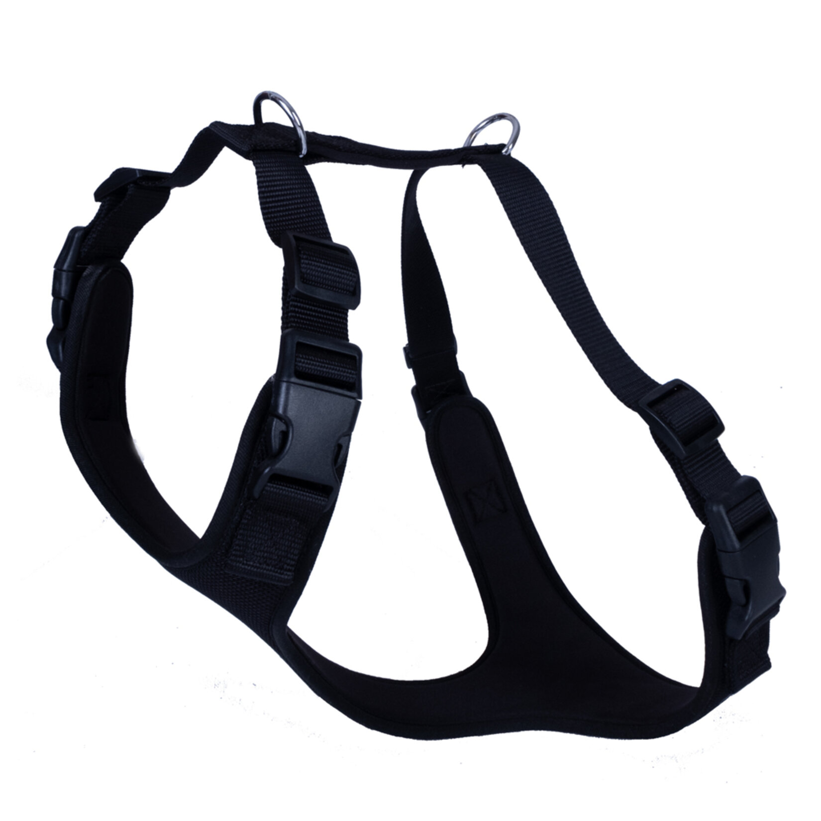 Doggie Havalı Dokuma Göğüs Tasması Siyah 2 x 55 - 65 Cm