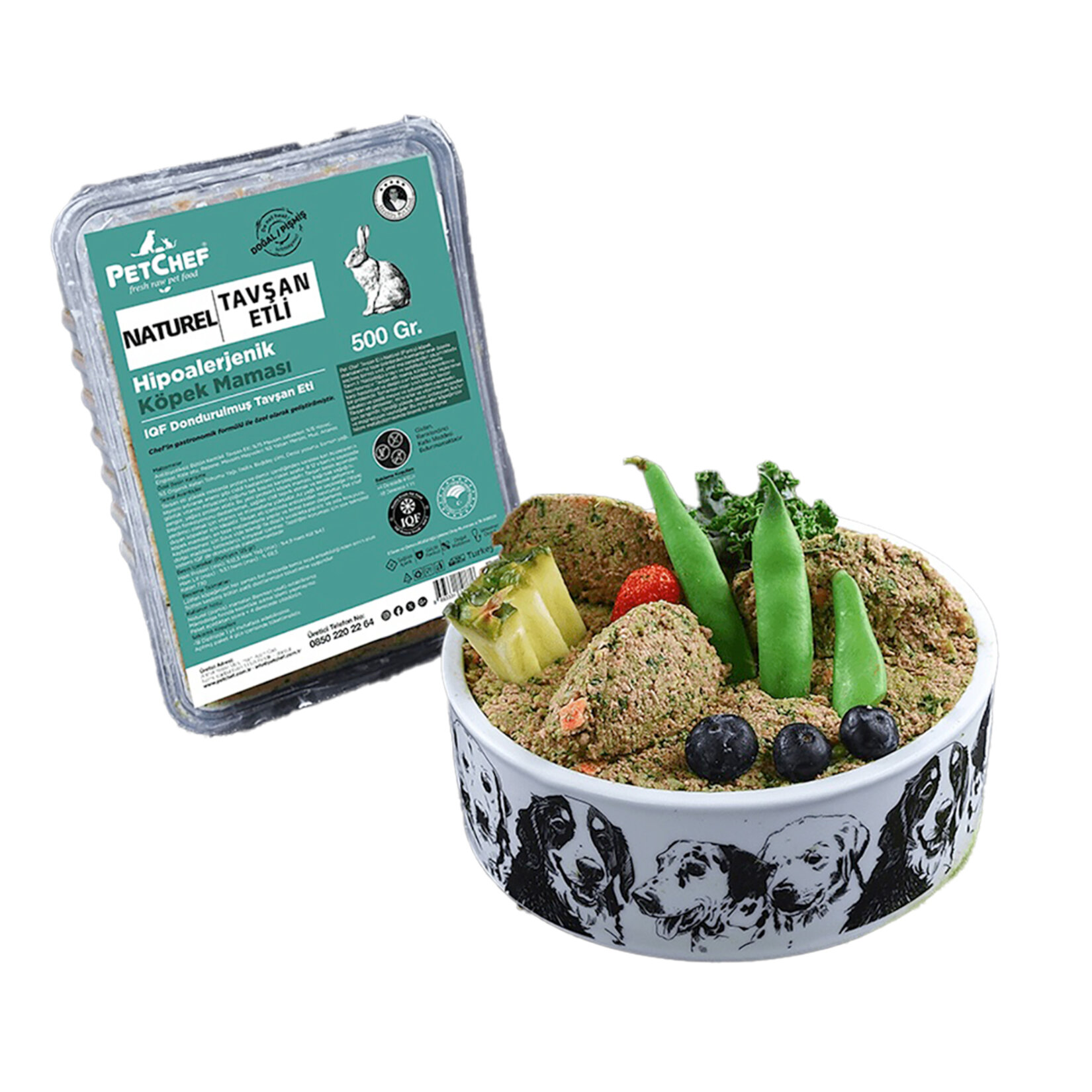 Petchef Naturel Tavşan Etli Köpek Maması Küçük Irk 500 G