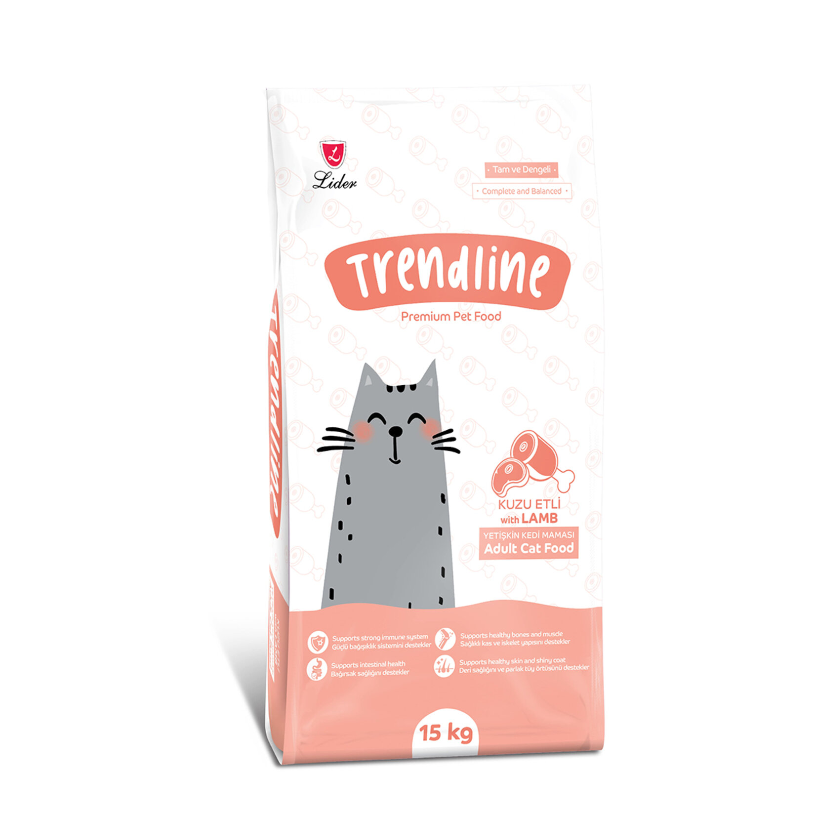 Trendline Kuzu Etli Yetişkin Kedi Maması 15 Kg