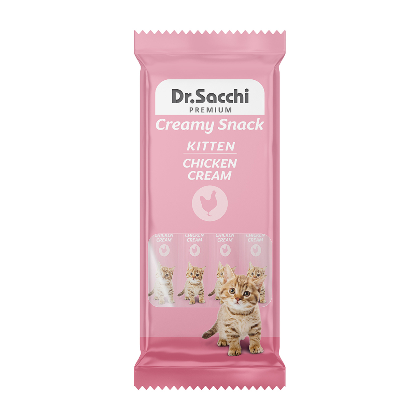 Dr.Sacchi Kedi Ödül Sıvı Kitten Chicken 4'lü 56 G