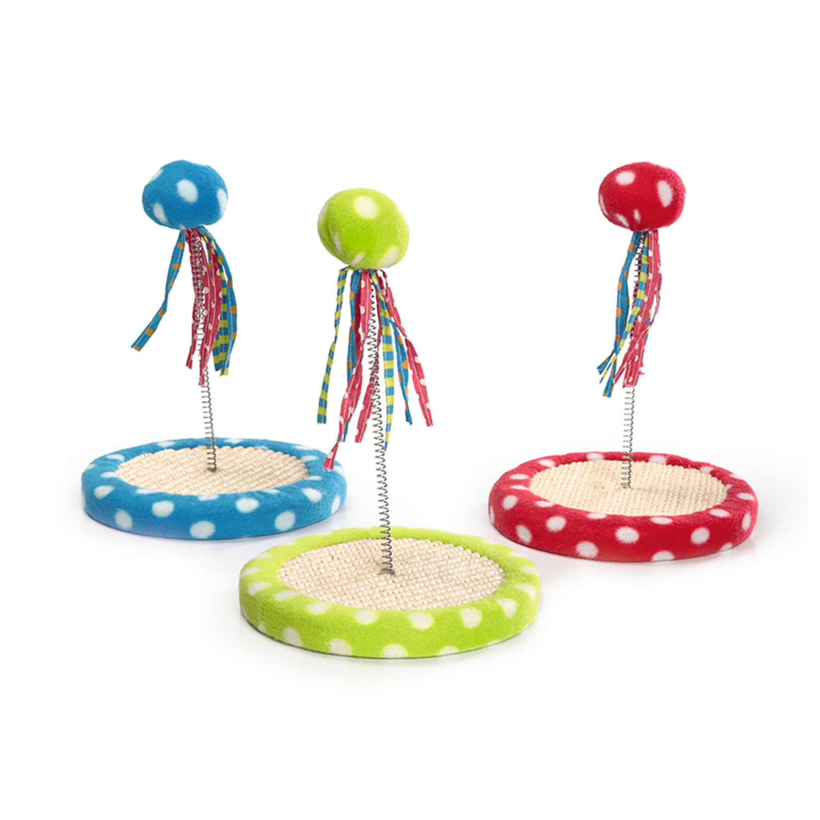 Beeztees Kedi Oyuncağı Peluş Yaylı Kuyruklu Top 18Cm