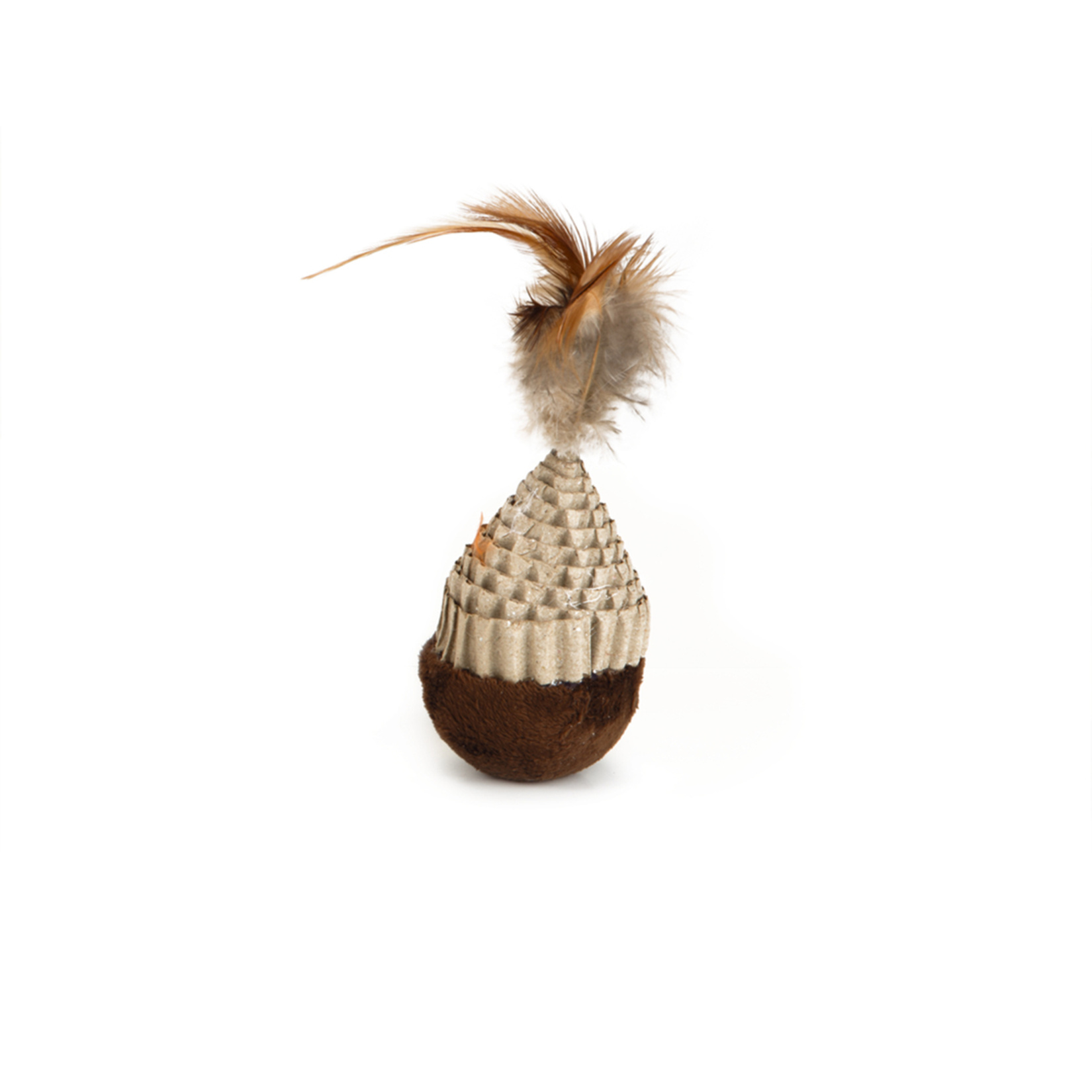 Beeztees Kedi Oyuncağı Ucu Tüylü Hacıyatmaz 5x5x12Cm