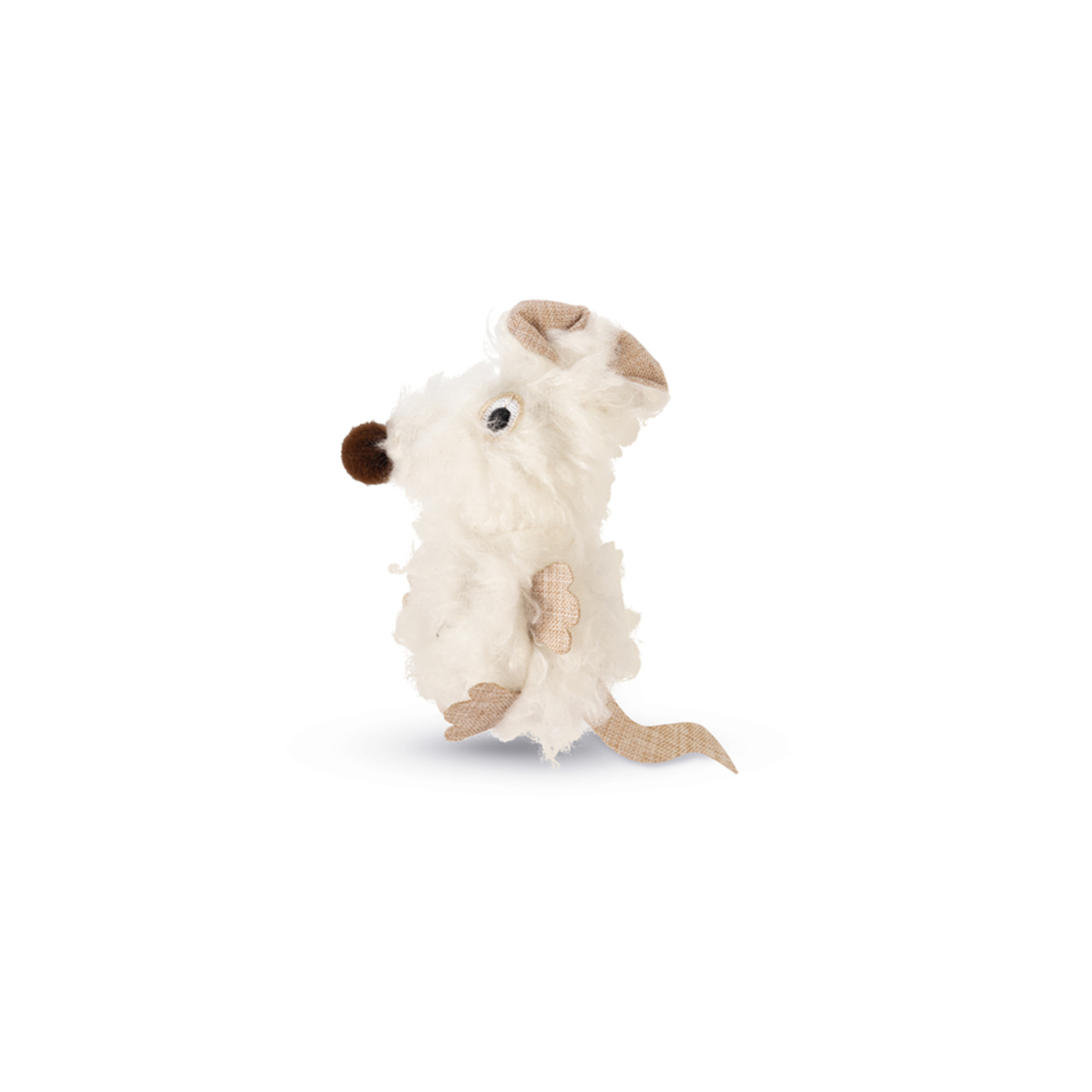 Beeztees Kedi Oyuncağı Peluş Fare Beyaz 22x9x4Cm