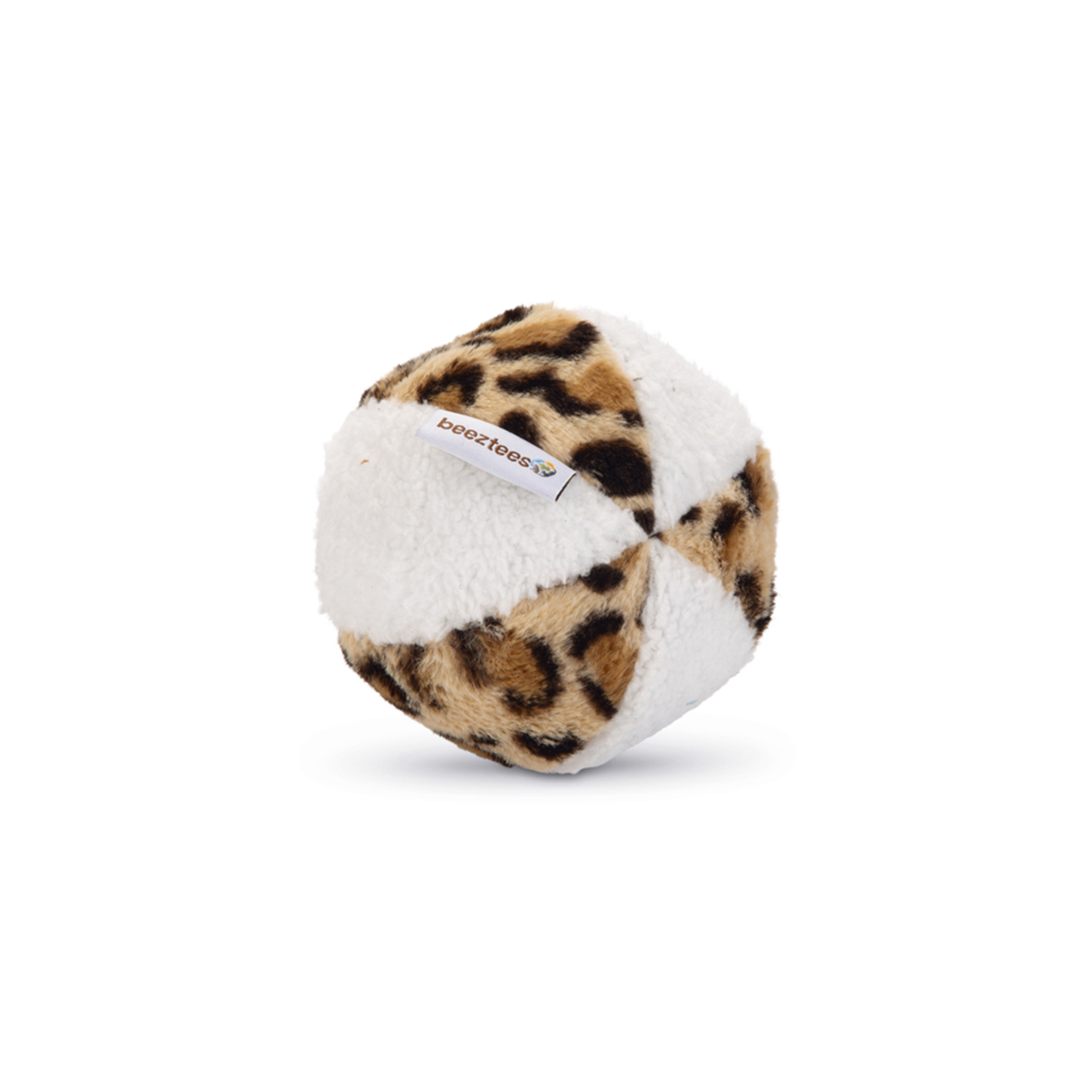 Beeztees Köpek Oyuncağı Peluş Sesli Top Beyaz/Kahve 11Cm