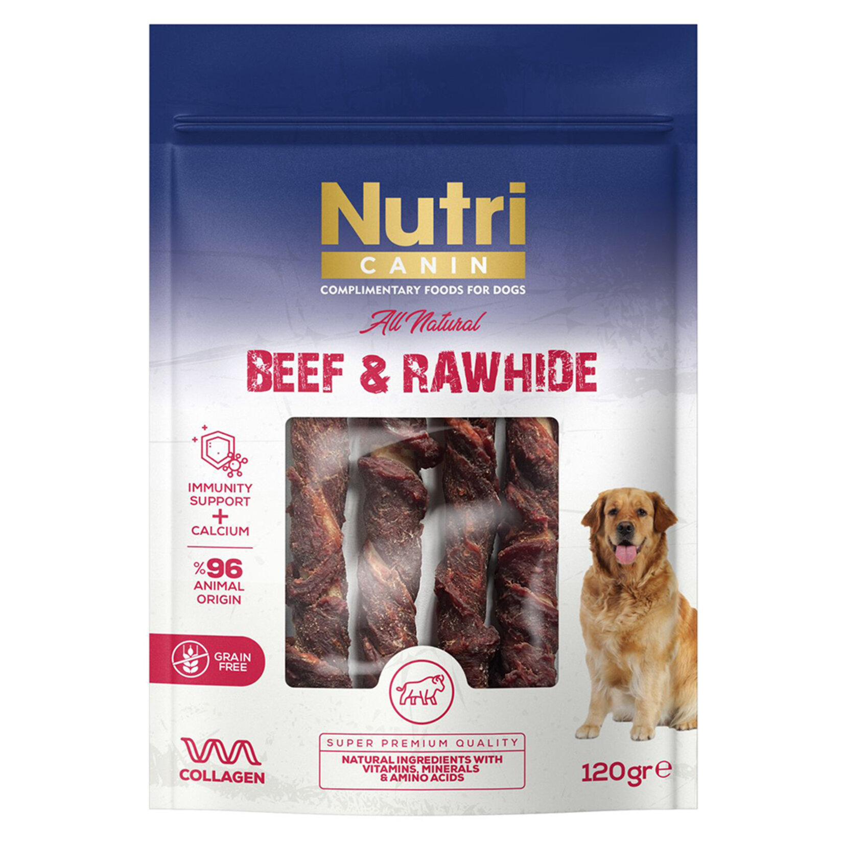 Nutri Canin Sığır Eti Sarılı Kemik 120 G