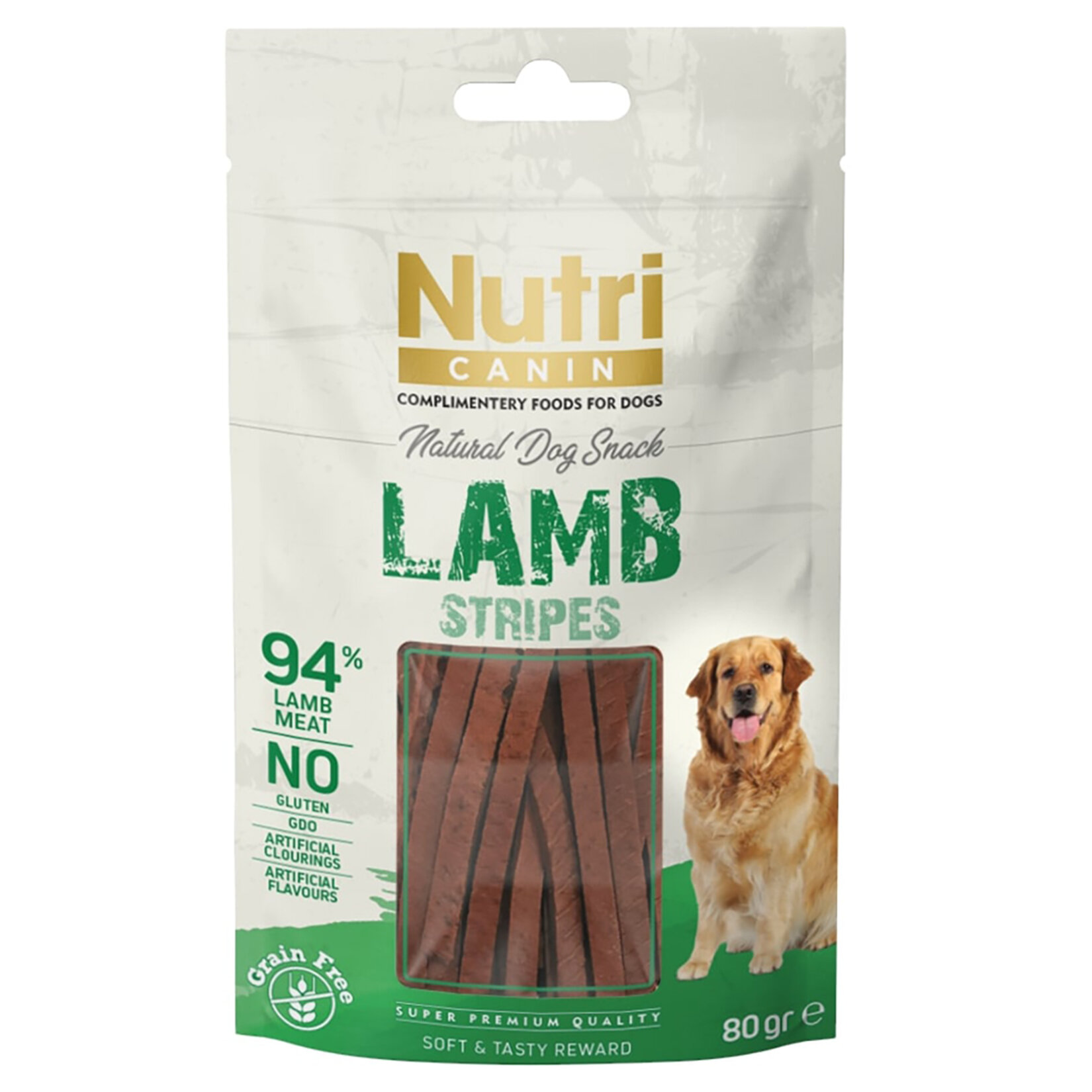 Nutri Canin Kuzu Etli Şerit Ödül 80 G