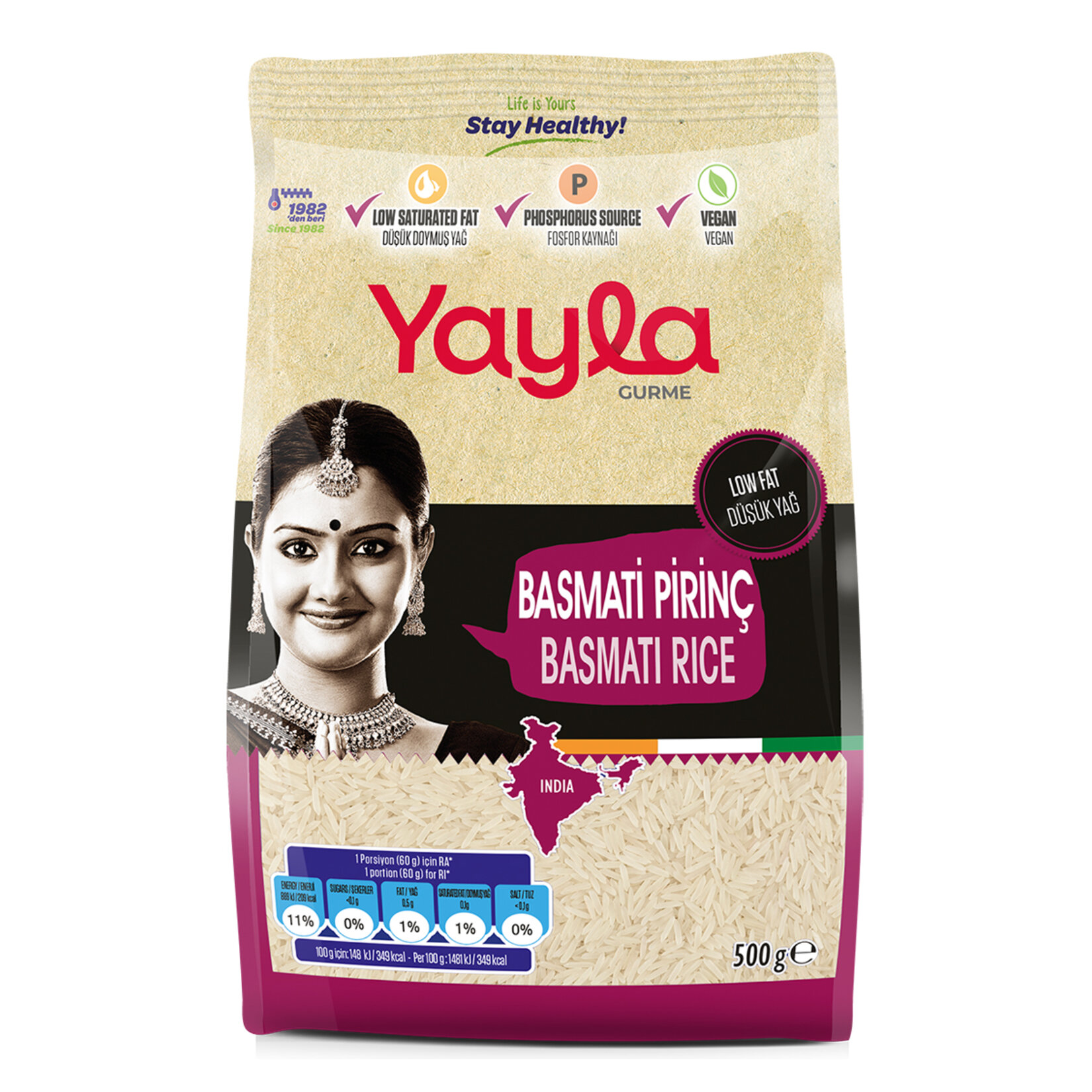 Yayla Gurme Basmati Pirinç 500 G