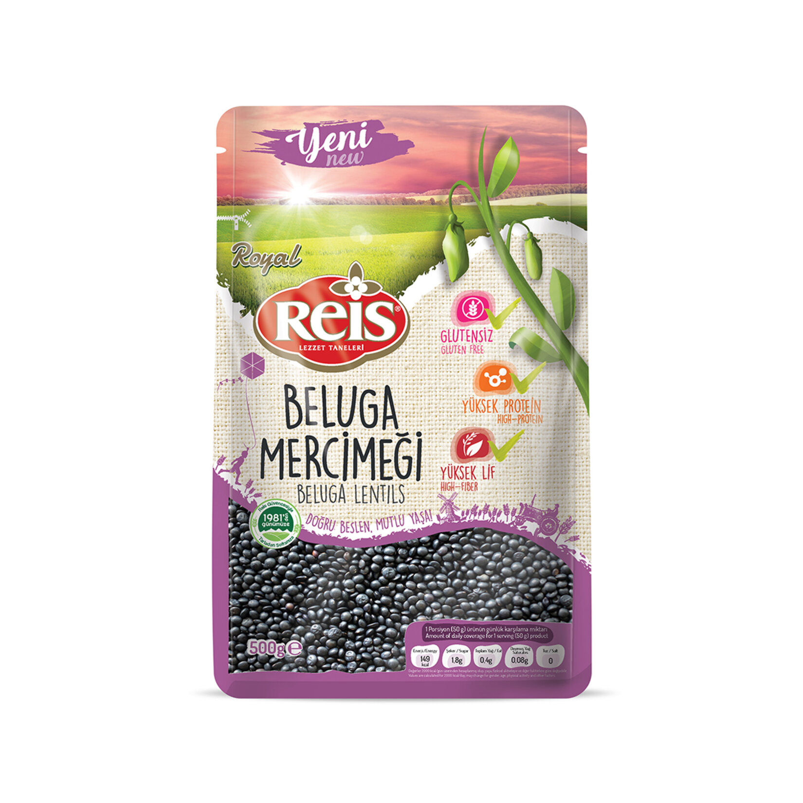 Reis Royal Beluga Mercimeği 500 G