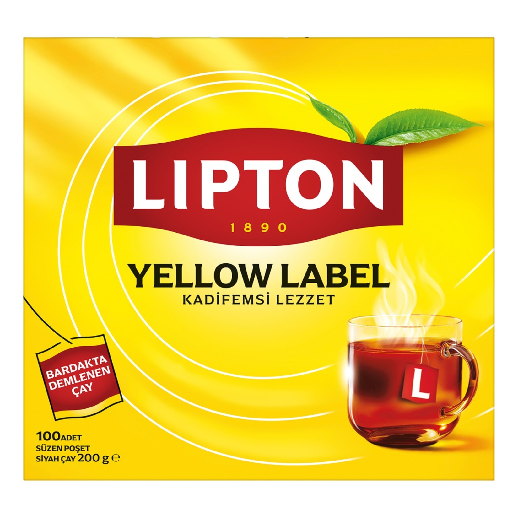 Lipton Yellow Label Bardak Poşet Çay 100'lü 200 G