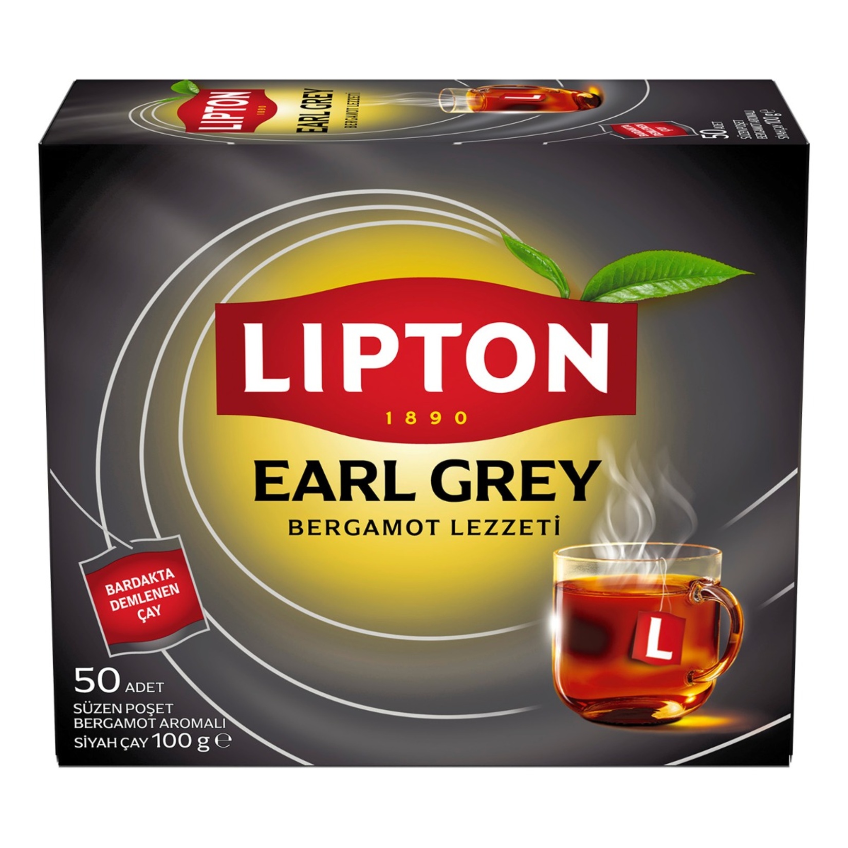 Lipton Earl Grey Bardak Poşet Çay 50'li 100 G