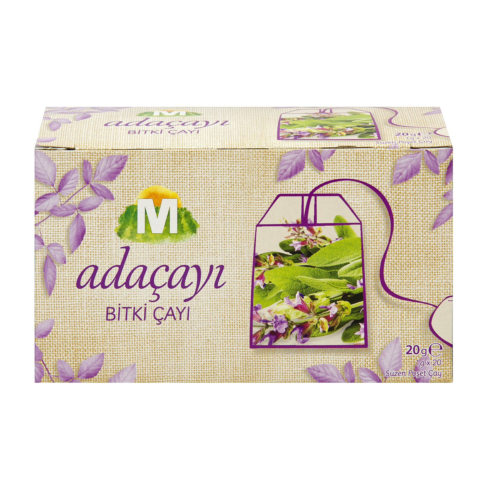 Migros Adaçayı Bardak Poşet Çay 20'li 20 G