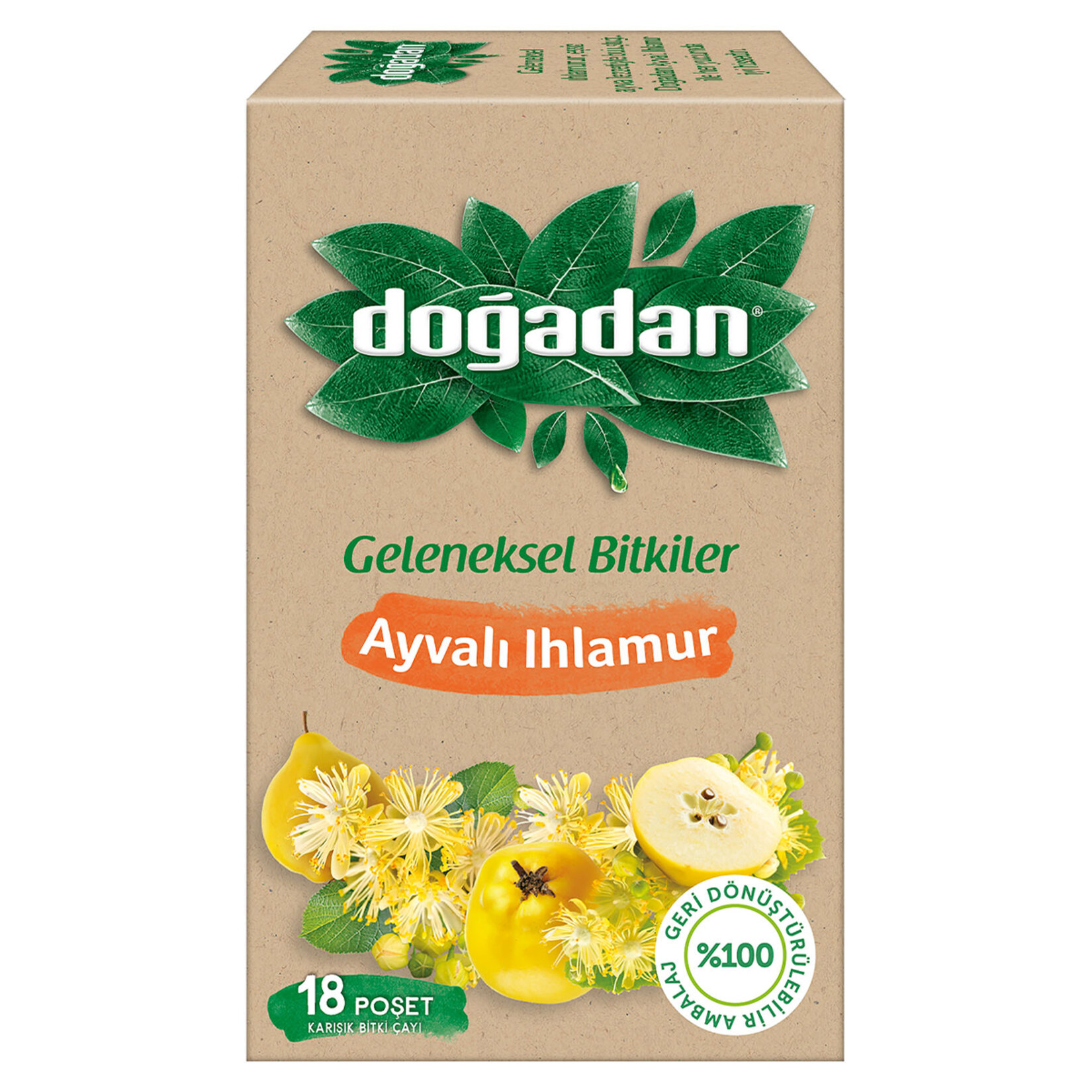 Doğadan Ayvalı Ihlamur Çayı 18'li 29 G