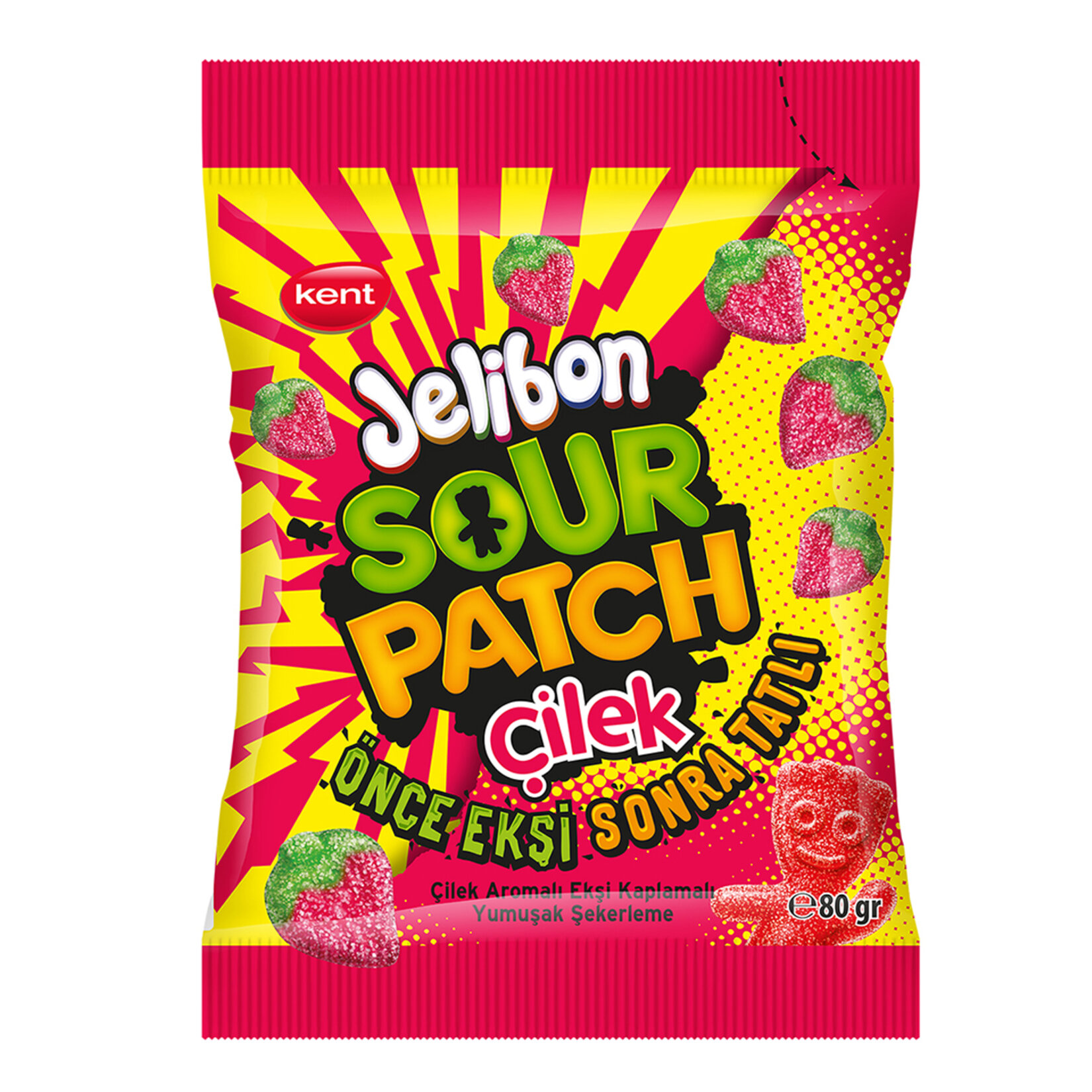 Jelibon Sour Patch Strawberry 80 G