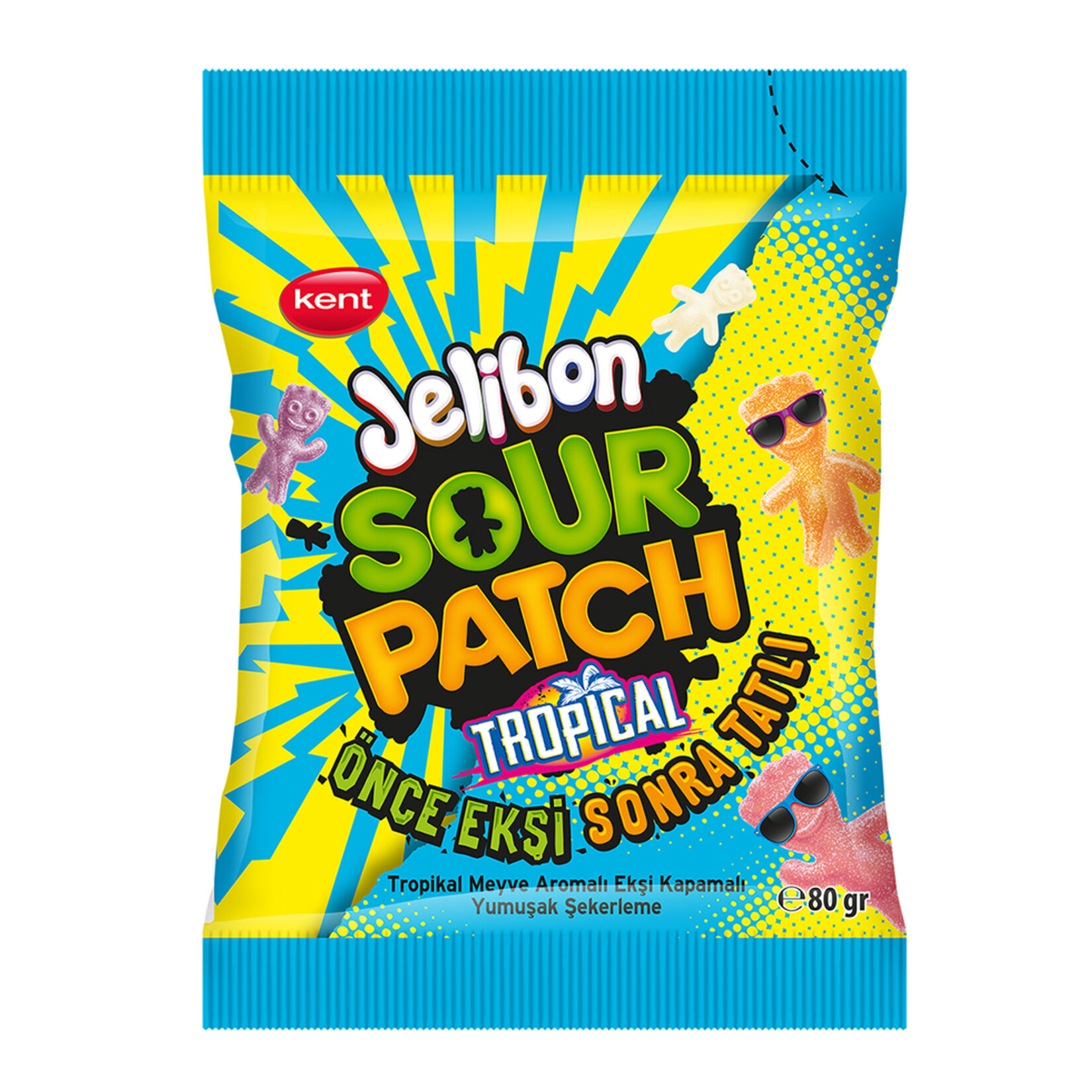Jelibon Sour Patch Kids Torpical 80 G
