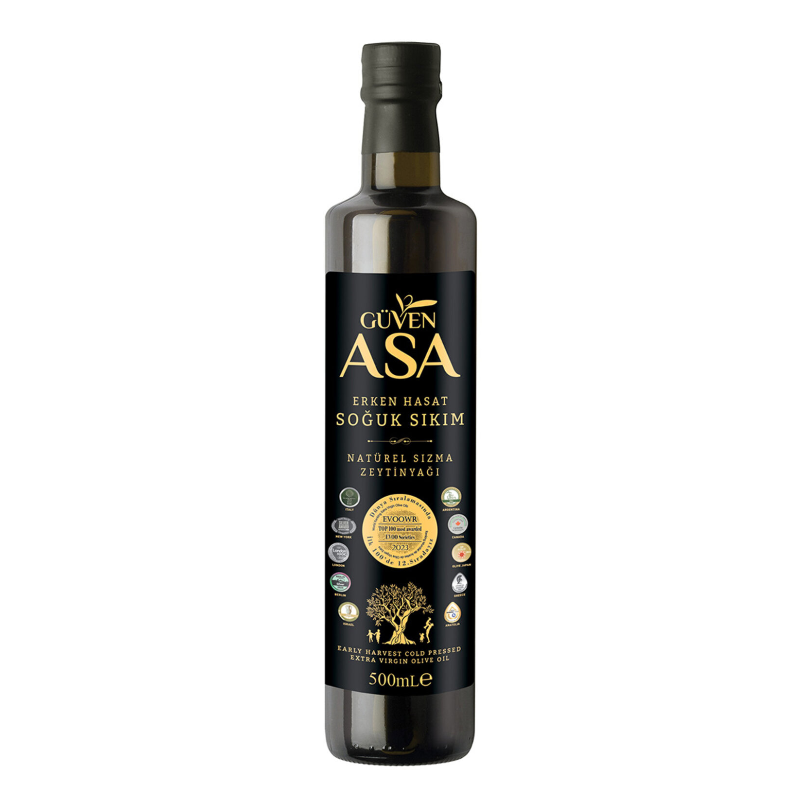 Güven Asa Erken Hasat Soğuk Sıkım Natürel Sızma Zeytinyağı 500 Ml