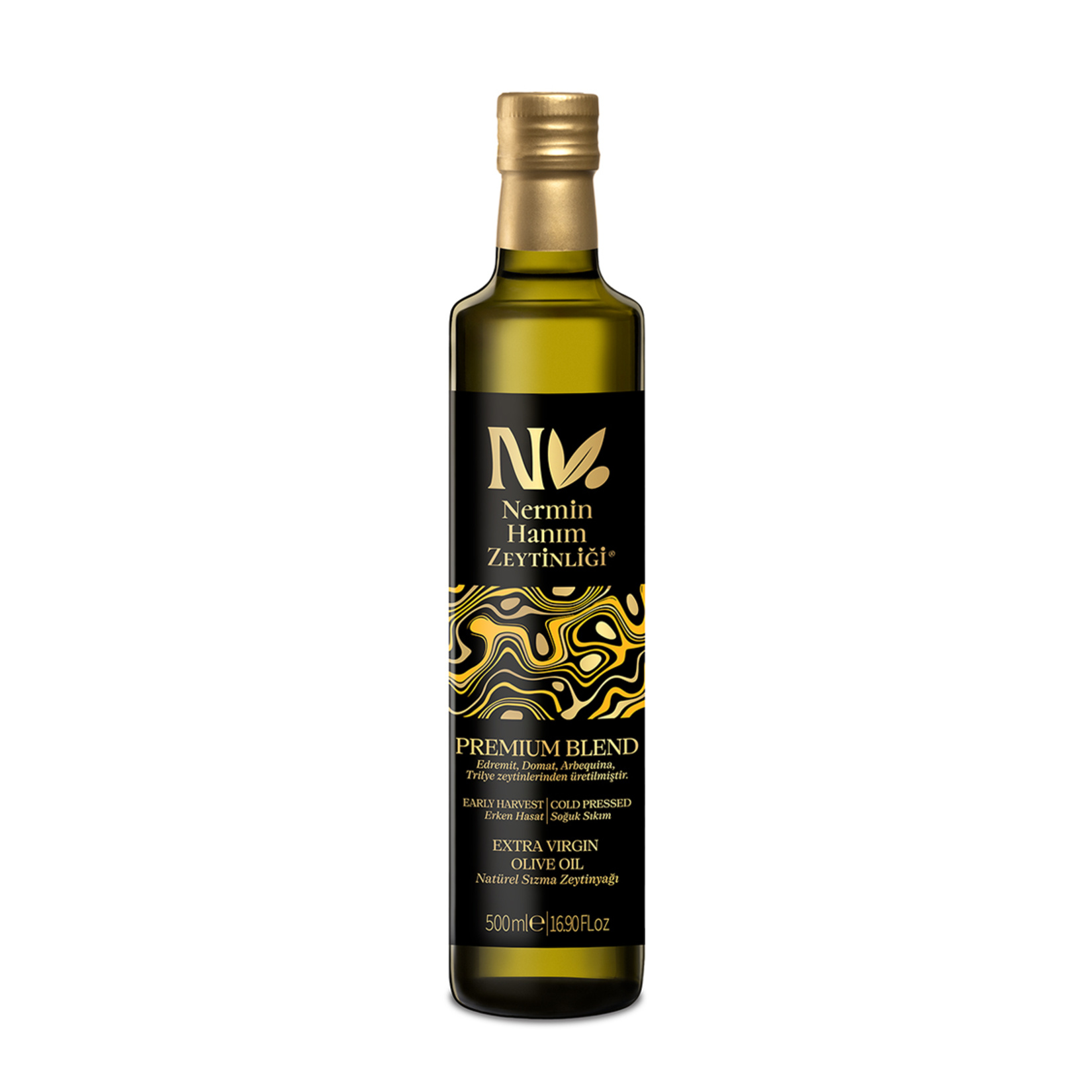Nermin Hanım Zeytinliği Premium Blend Soğuk Sıkım Zeytinyağı 500 Ml