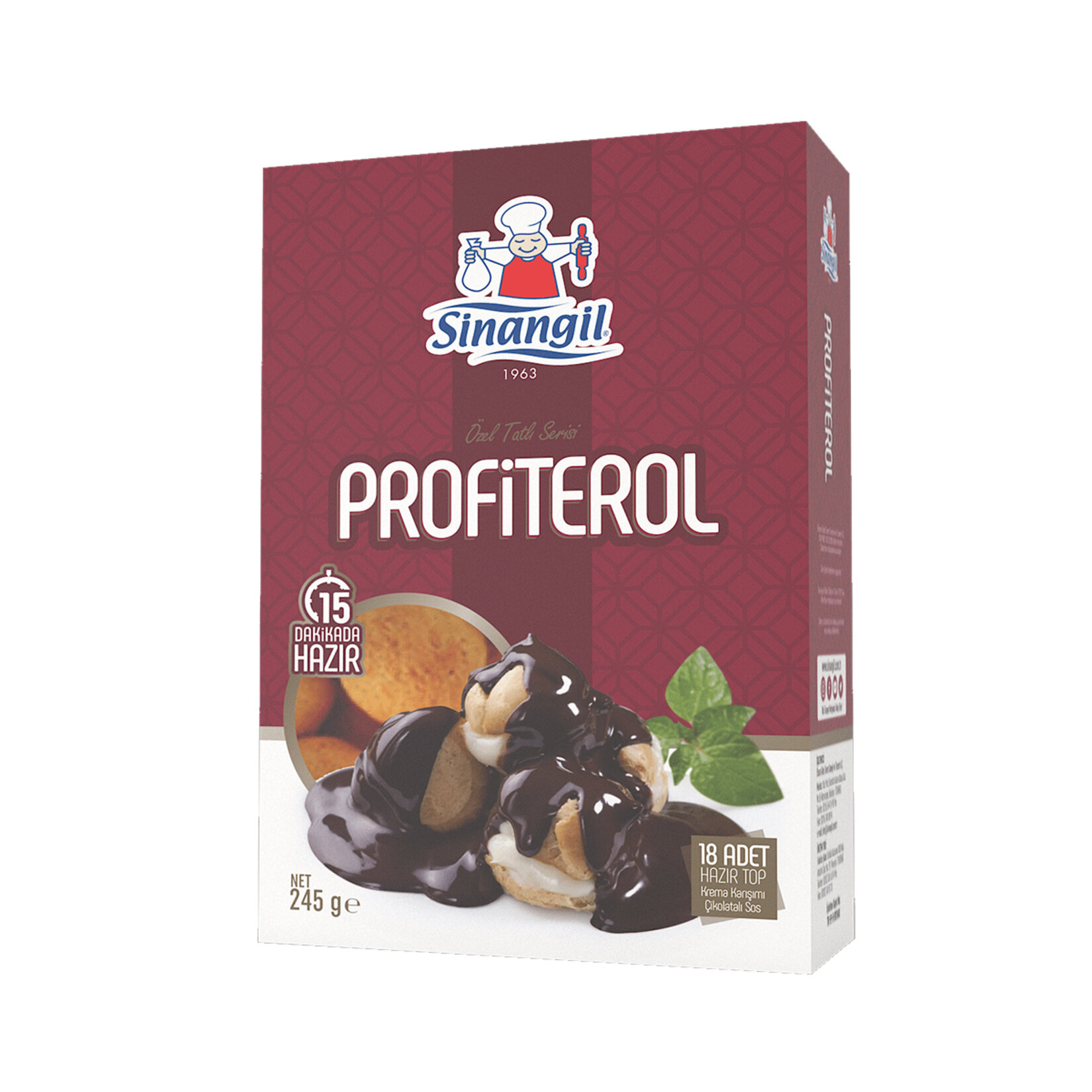 Sinangil Profiterol 18 Adet 245 G
