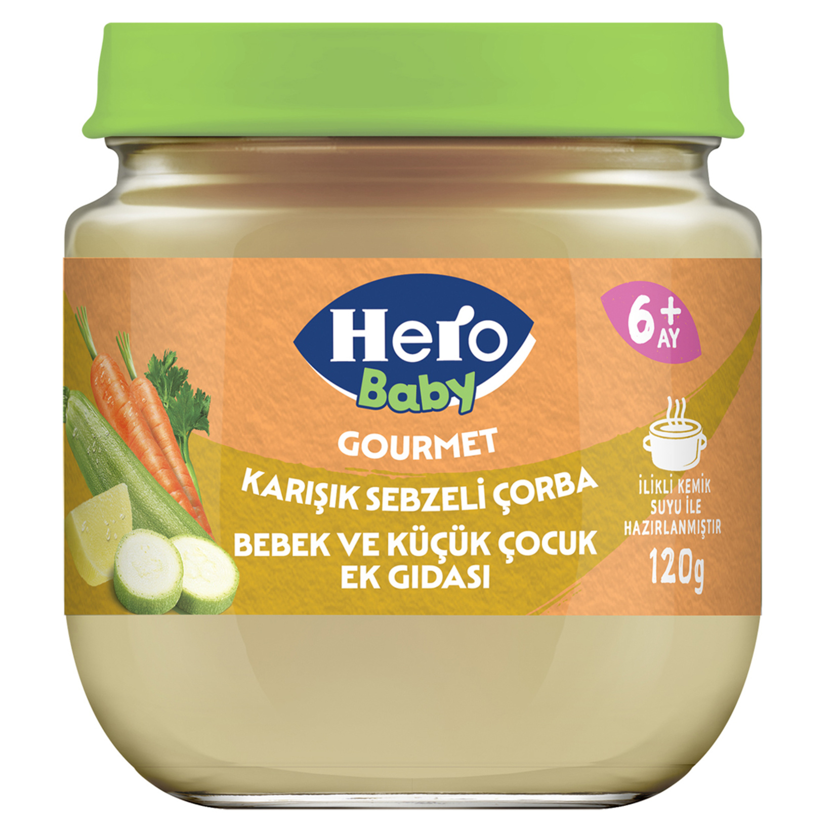 Hero Baby İlikli Kemik Sulu Karışık Sebzeli 120 G