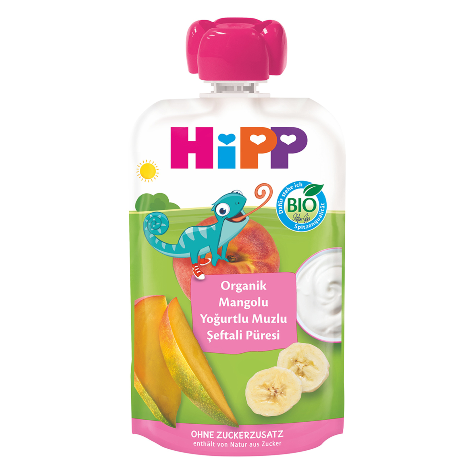 Hipp Organik Mango Yoğurt Muzlu Şeftali Püresi 100 G