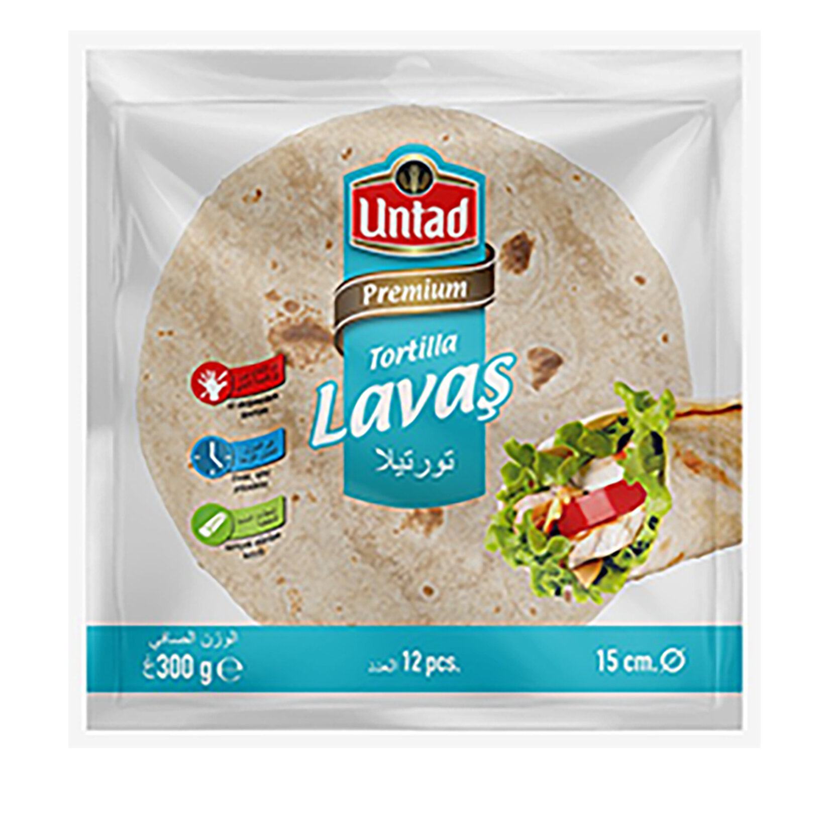 Untad Lavaş Sade 10'lu 300 G