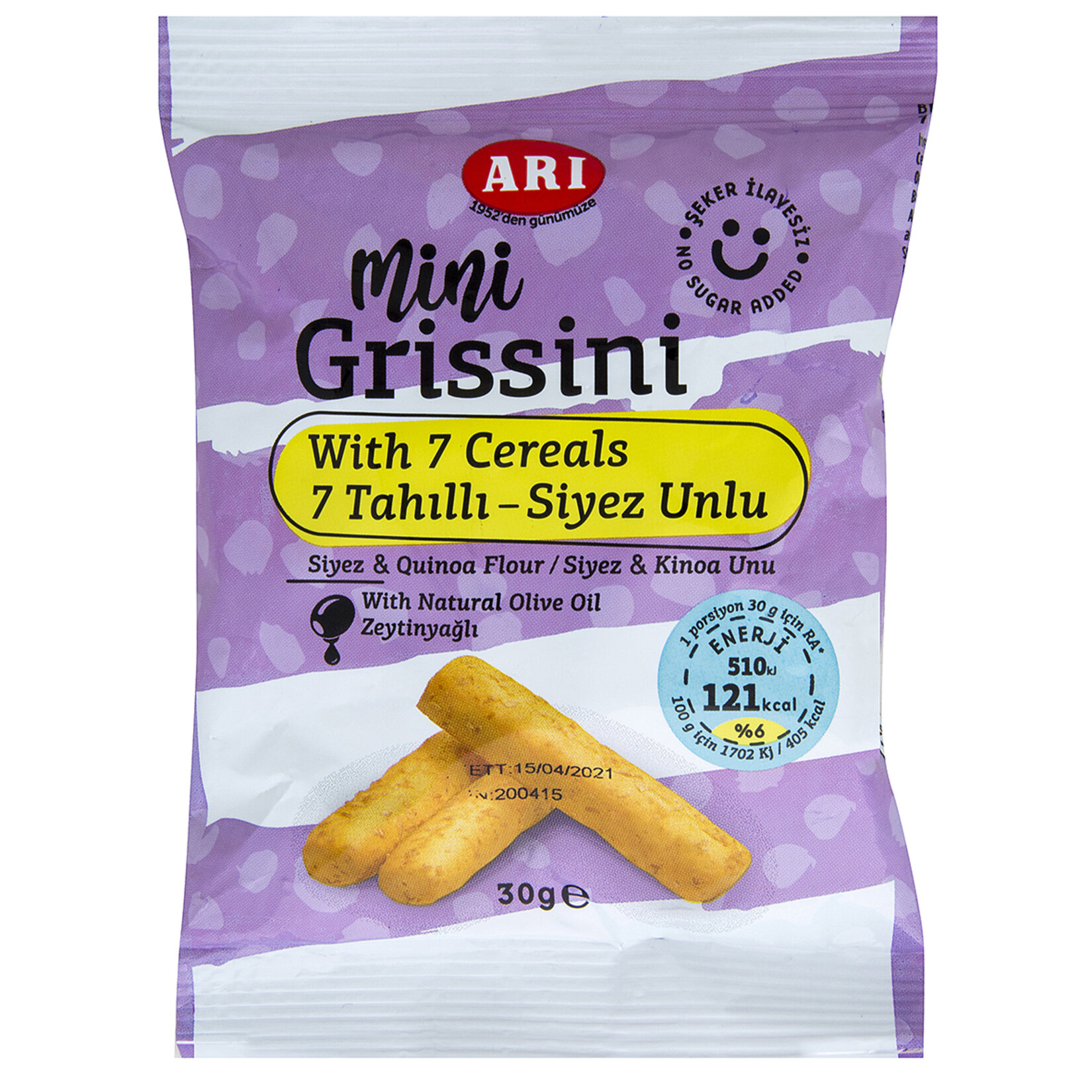Arı Tahıllı Mini Grissini 30 G