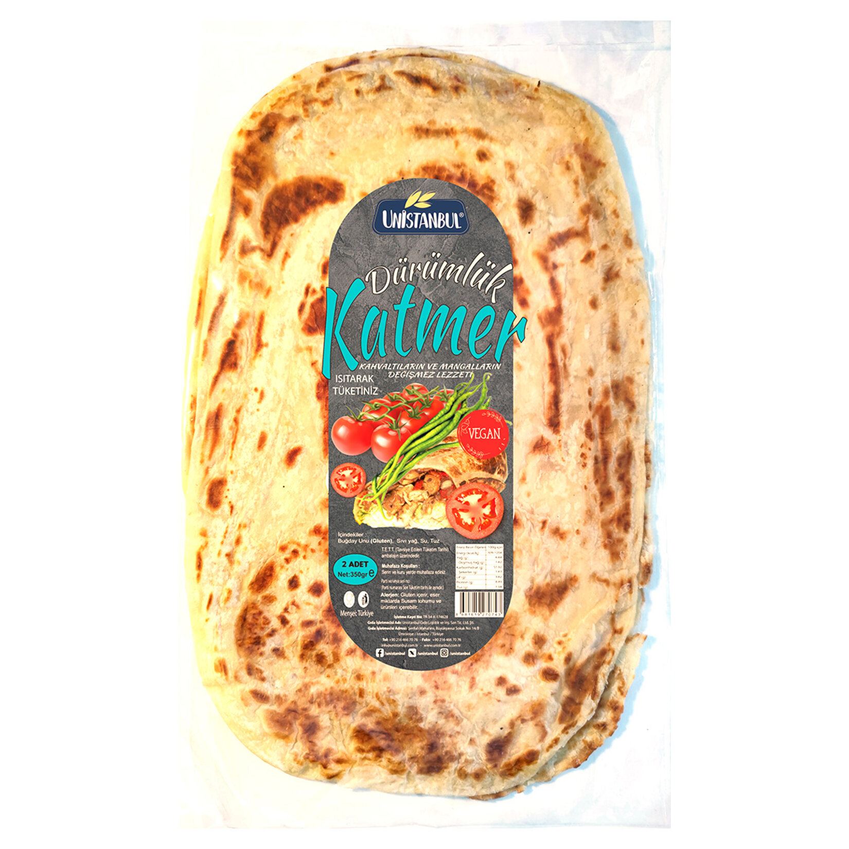 Unist Bakery Dürümlük Katmer 2'li 350 G