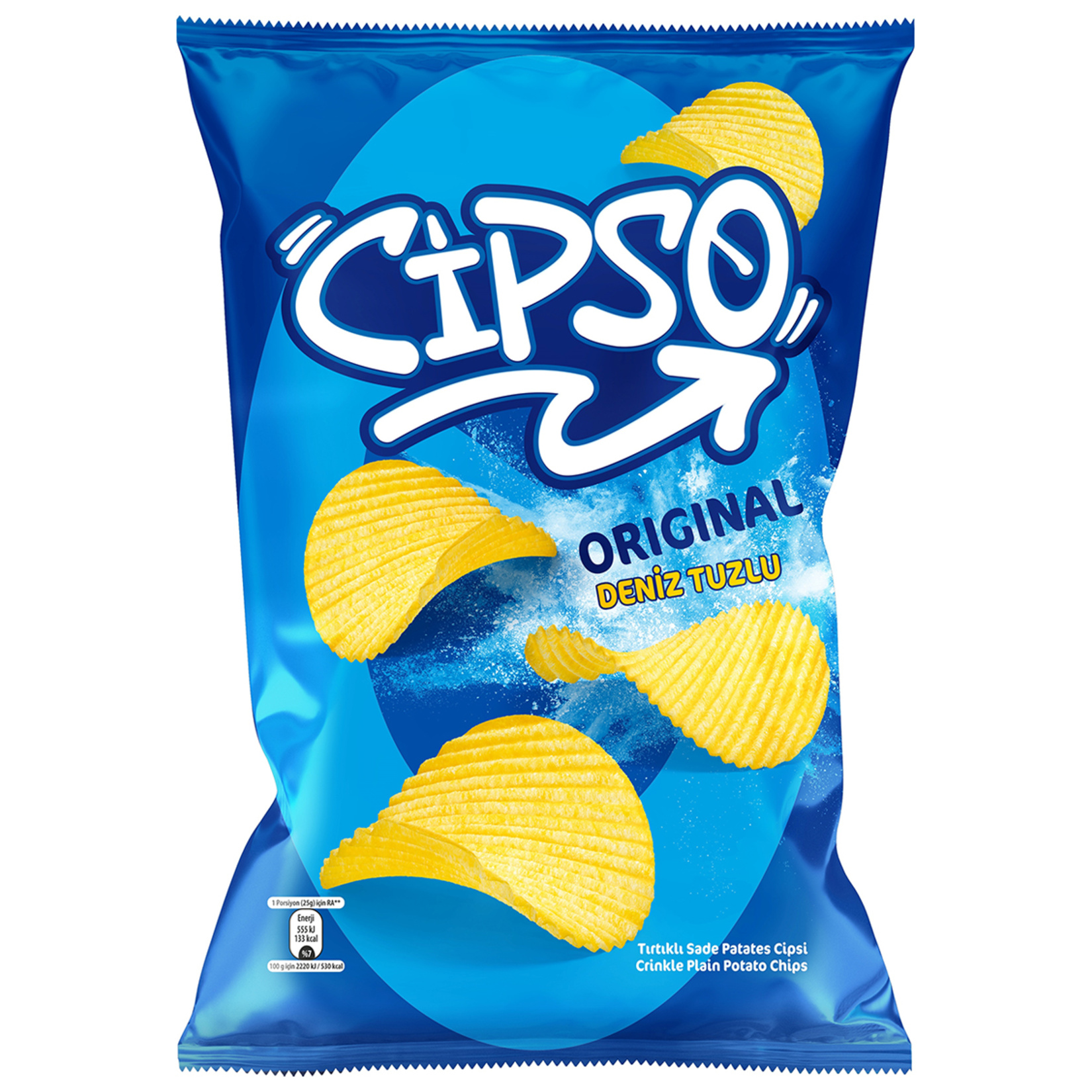 Cipso Tırtıklı Original Deniz Tuzlu Patates Cipsi 160 G