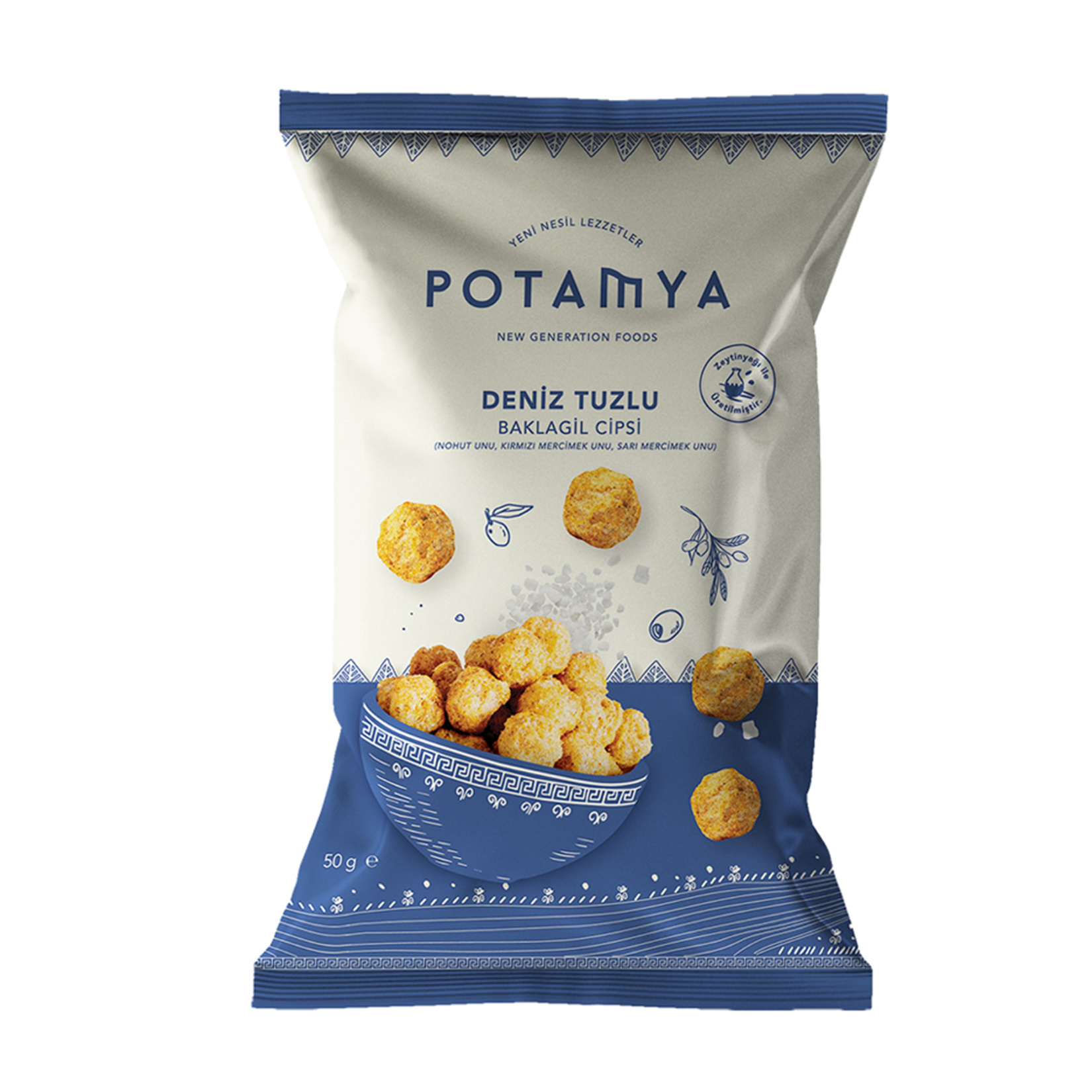 Potamya Deniz Tuzlu Baklagil Cipsi 50 G