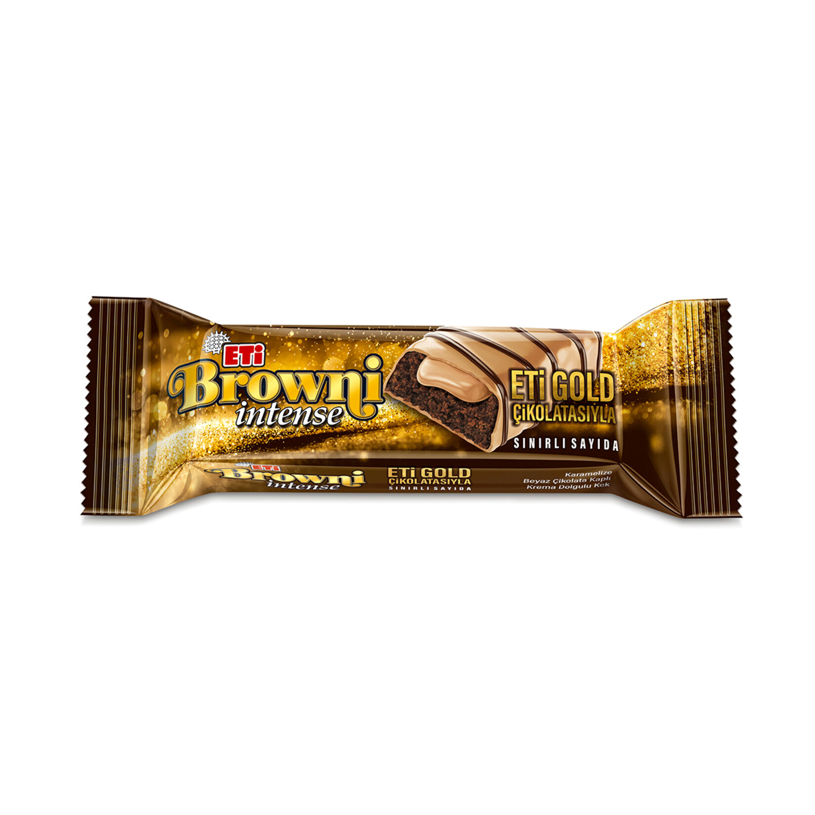 Eti Browni Intense Gold Beyaz Çikolata Krema Dolgulu Kek 48 G