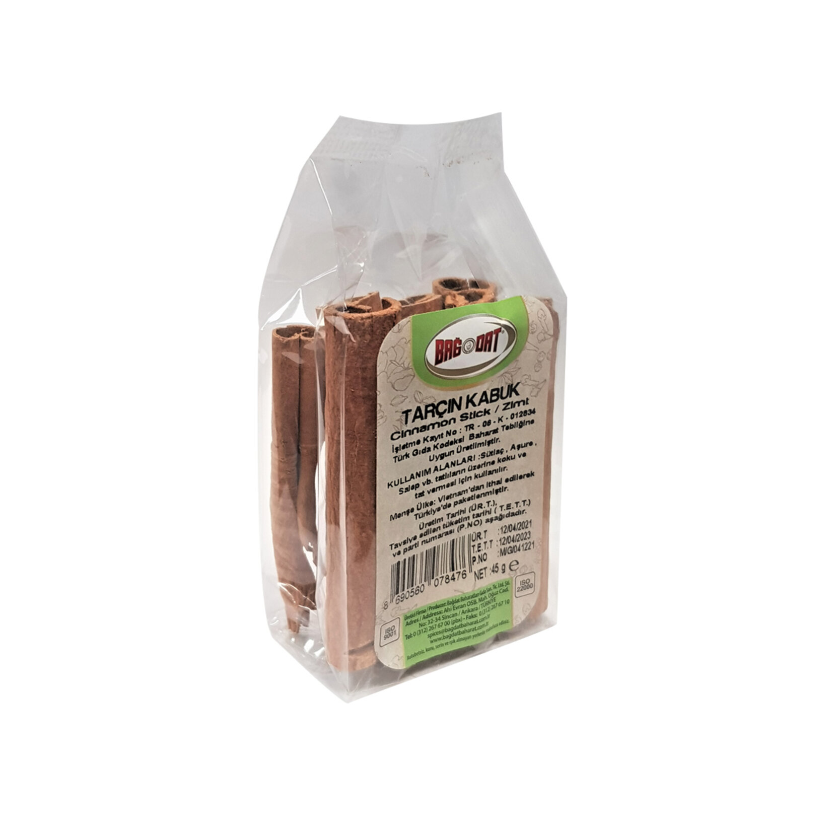 Bağdat Kabuk Tarçın 45 G