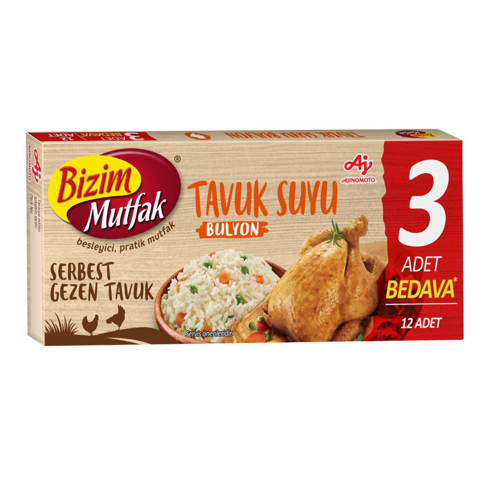 Bizim Mutfak Serbest Gezen Tavuk Bulyon 12 x 10 G