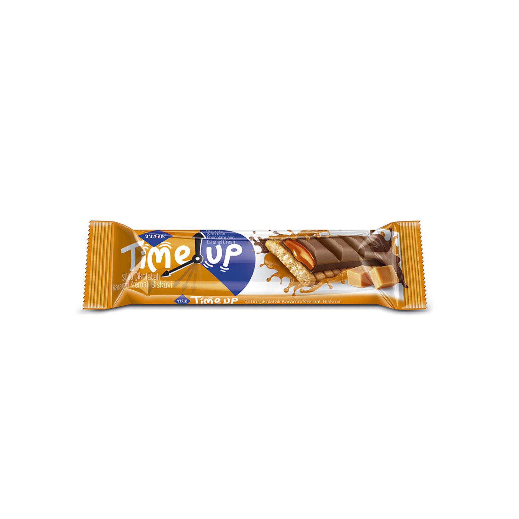 Çizmeci Time Up Sütlü Çikolata Karamel Kremalı Bisküvi 30 G