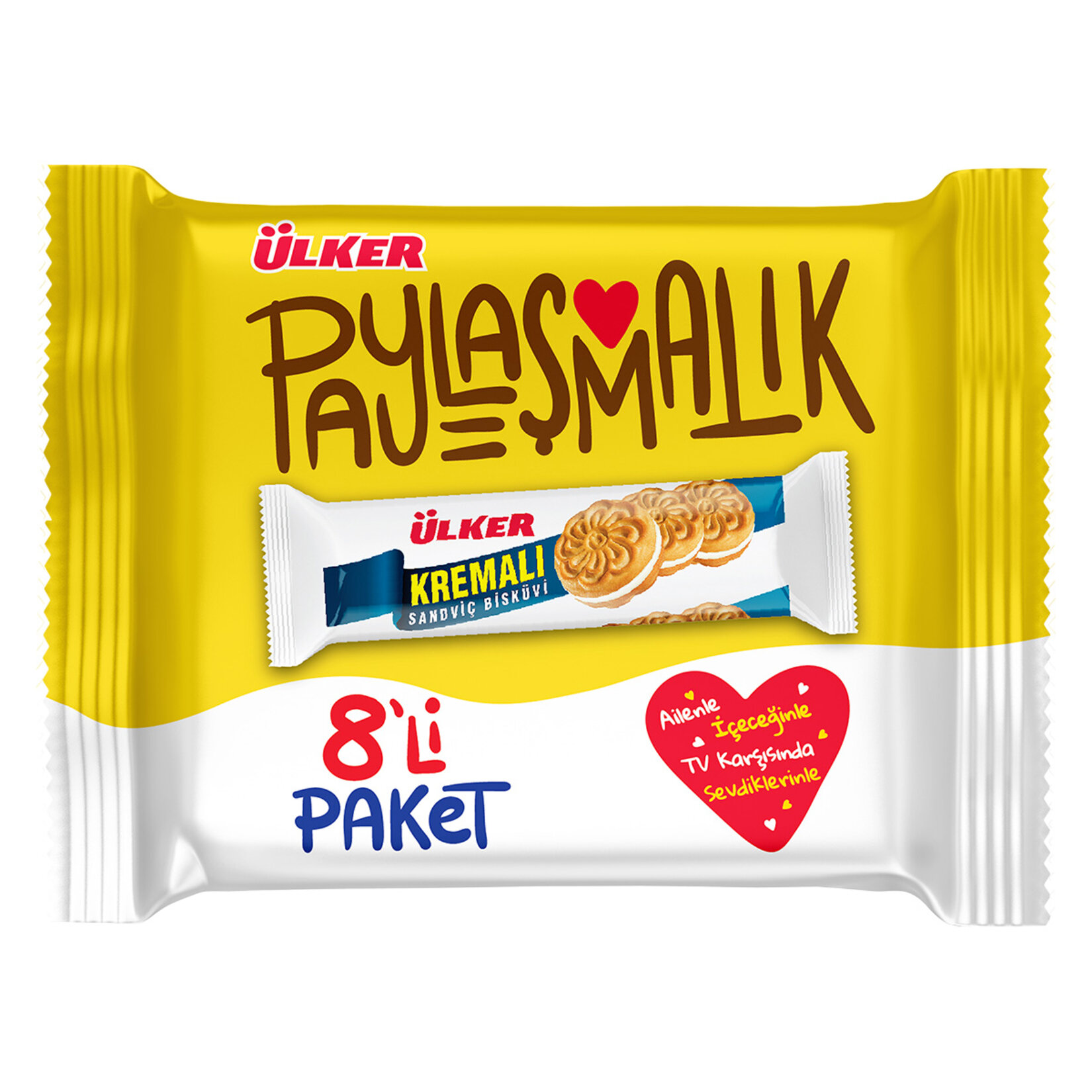 Ülker Kremalı Sandviç Bisküvi 8'li 488 G