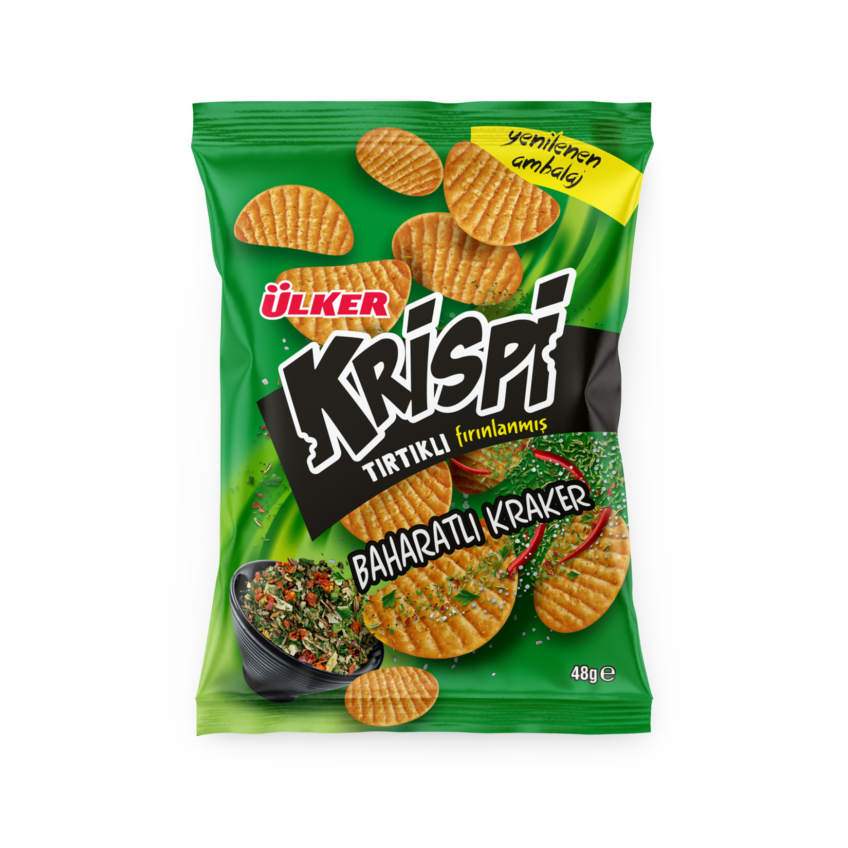 Ülker Krispi Tırtıklı Baharatlı 48 G